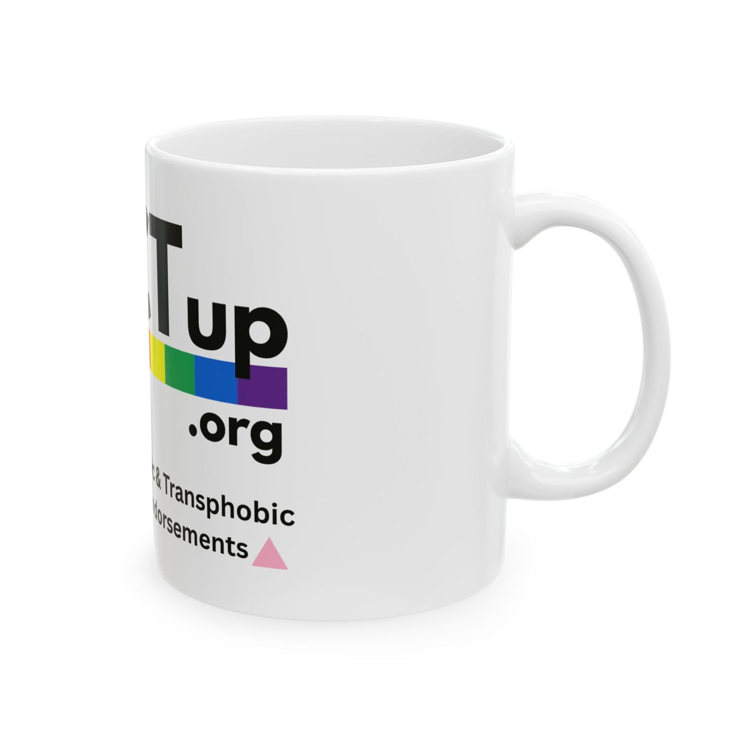 PACT UP -LGBTQ Pride Ceramic Mug, (11oz, 15oz)