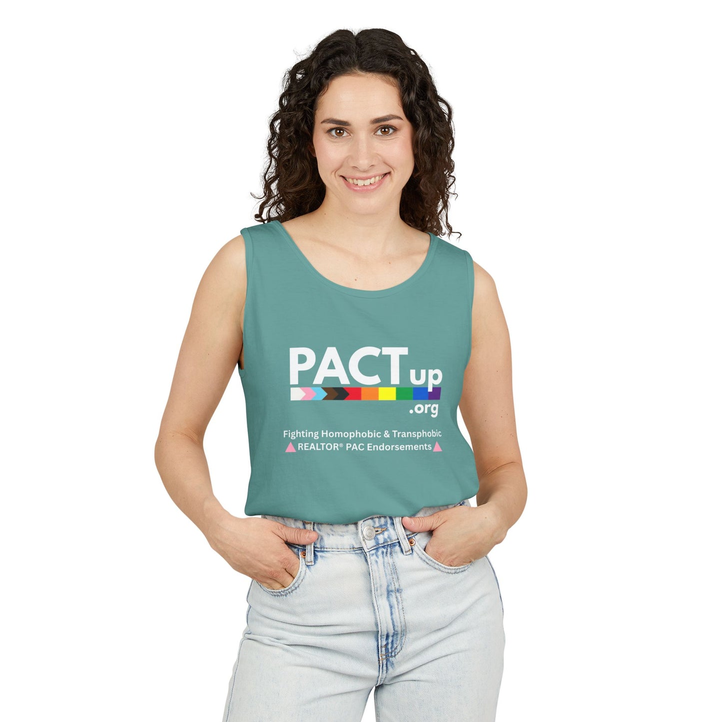 PACT Up - LGBTQ PRIDE - Unisex Garment-Dyed Tank Top