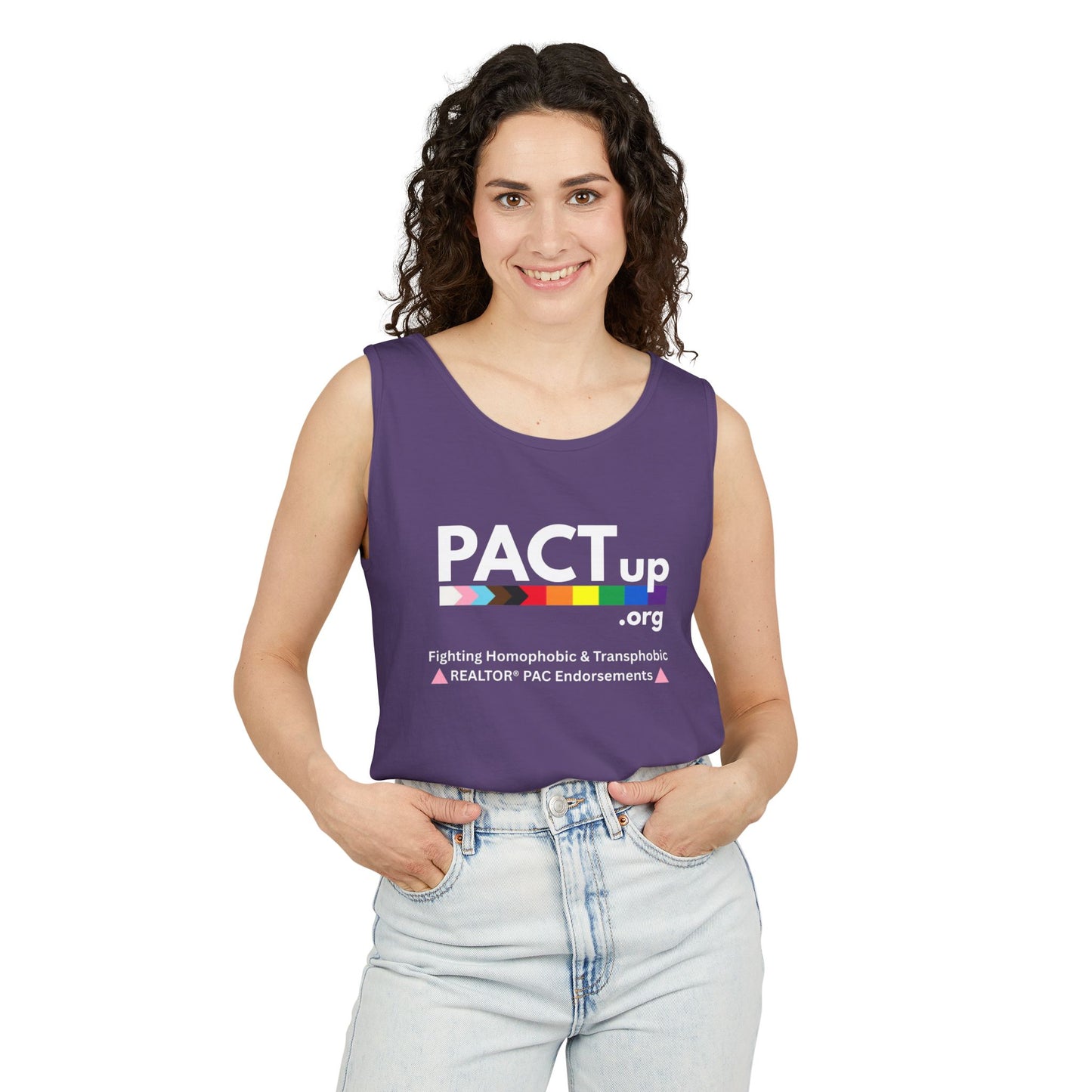 PACT Up - LGBTQ PRIDE - Unisex Garment-Dyed Tank Top