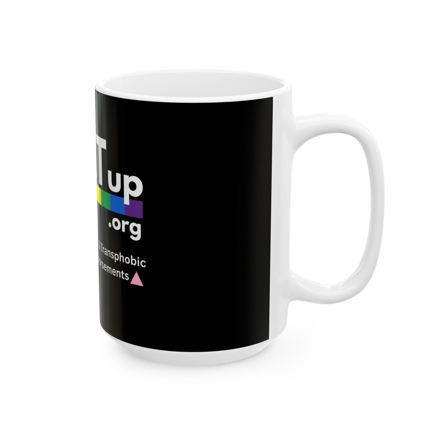 PACT UP -LGBTQ Pride Ceramic Mug, (11oz, 15oz)