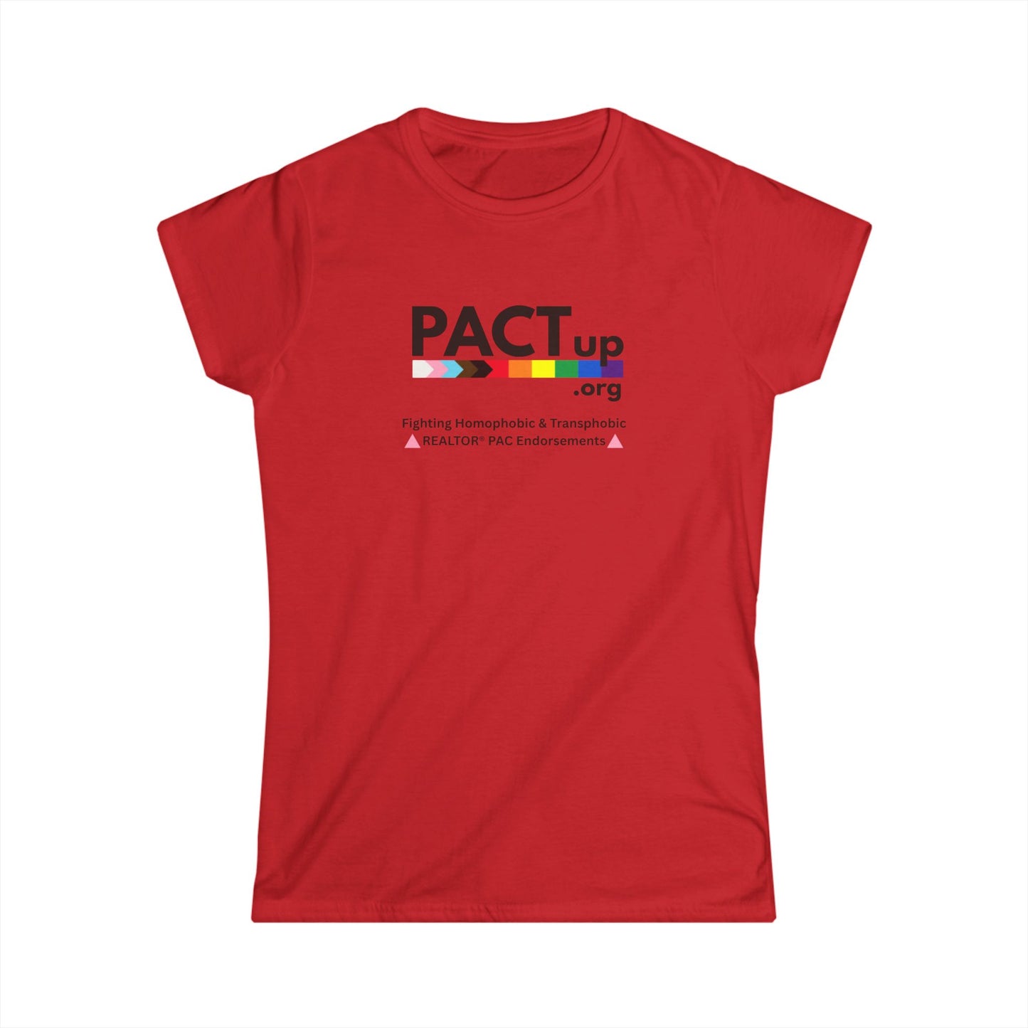 PACT Up - LGBTQ PRIDE - Women's Softstyle Tee