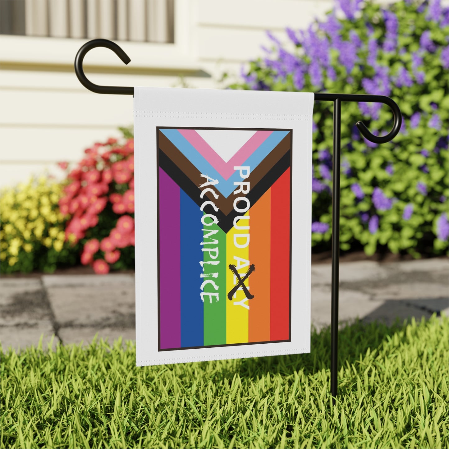 Pride Garden Banner - Celebrate Inclusion, LGBTQ+ Support, Rainbow Decor, Yard Sign, Home & Garden Decoration
