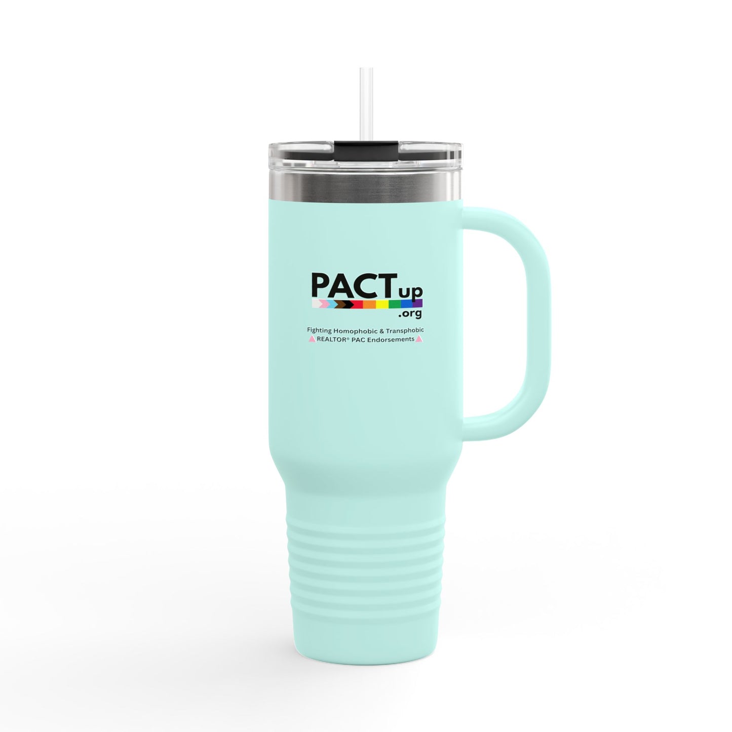 PACT Up - LGBTQ PRIDE - 40oz Insulated Travel Mug - Perfect for Pride and Everyday Use