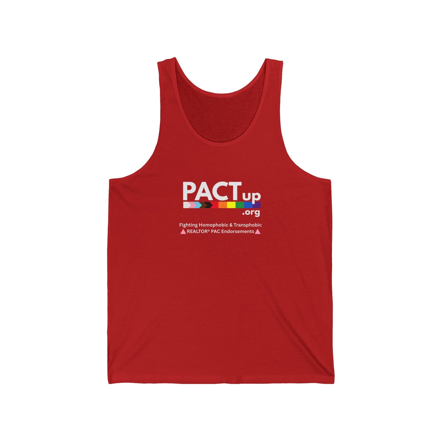 PACT UP - LGBTQ - Pride Unisex Jersey Tank Top - '' Statement Tee