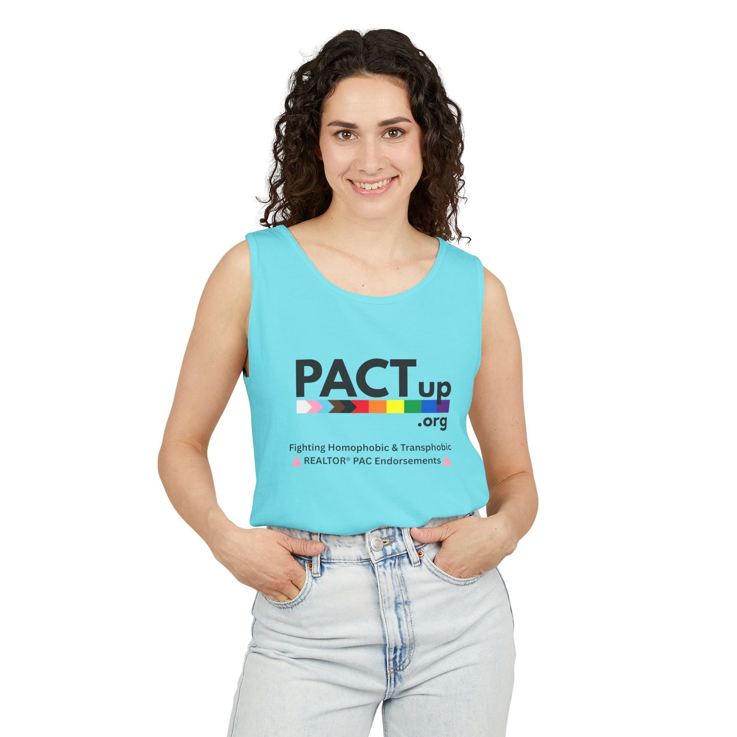 PACT Up - LGBTQ PRIDE - Unisex Garment-Dyed Tank Top
