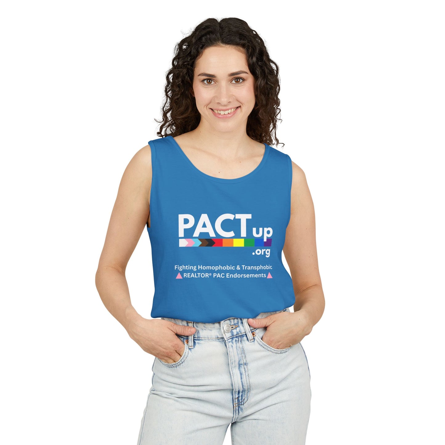 PACT Up - LGBTQ PRIDE - Unisex Garment-Dyed Tank Top