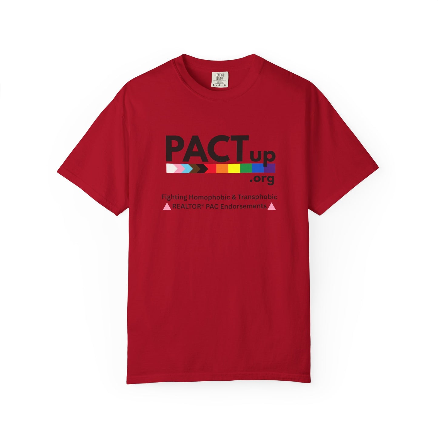 PACT UP - Pride T-Shirt - Unisex Garment-Dyed Tee for LGBTQ+ Advocacy