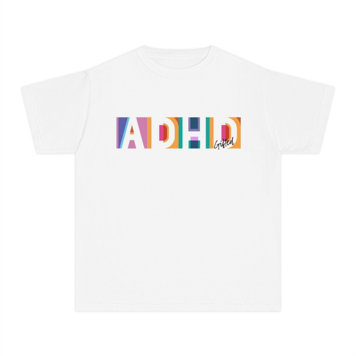Colorful ADHD Awareness Youth Tee