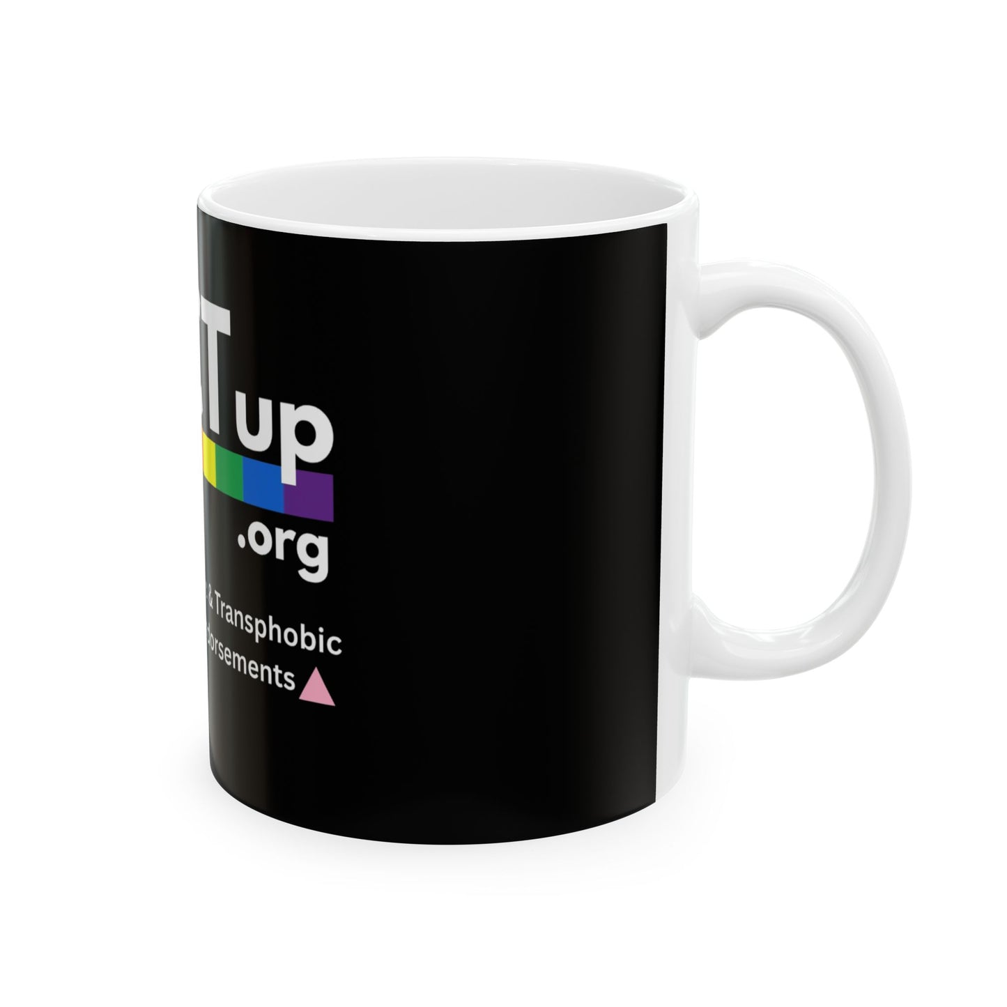 PACT UP -LGBTQ Pride Ceramic Mug, (11oz, 15oz)