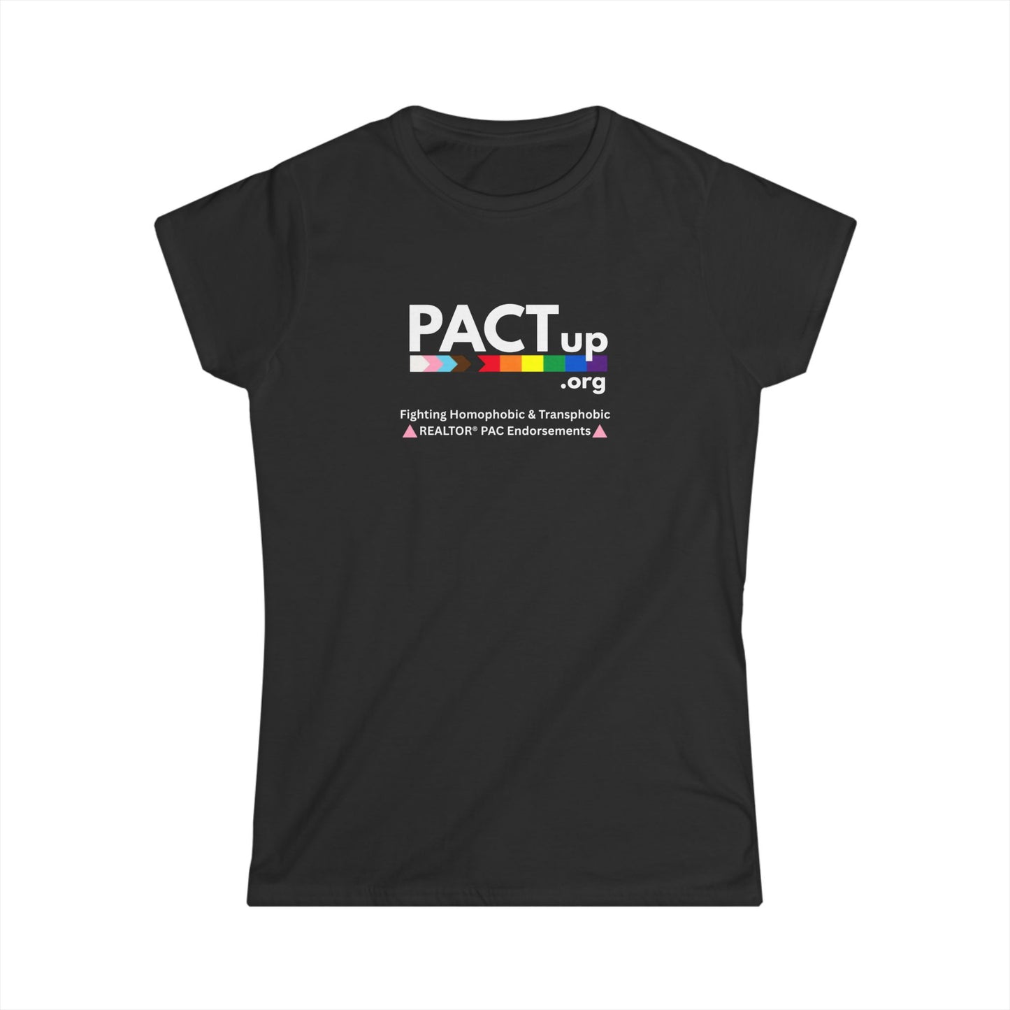 PACT Up - LGBTQ PRIDE - Women's Softstyle Tee
