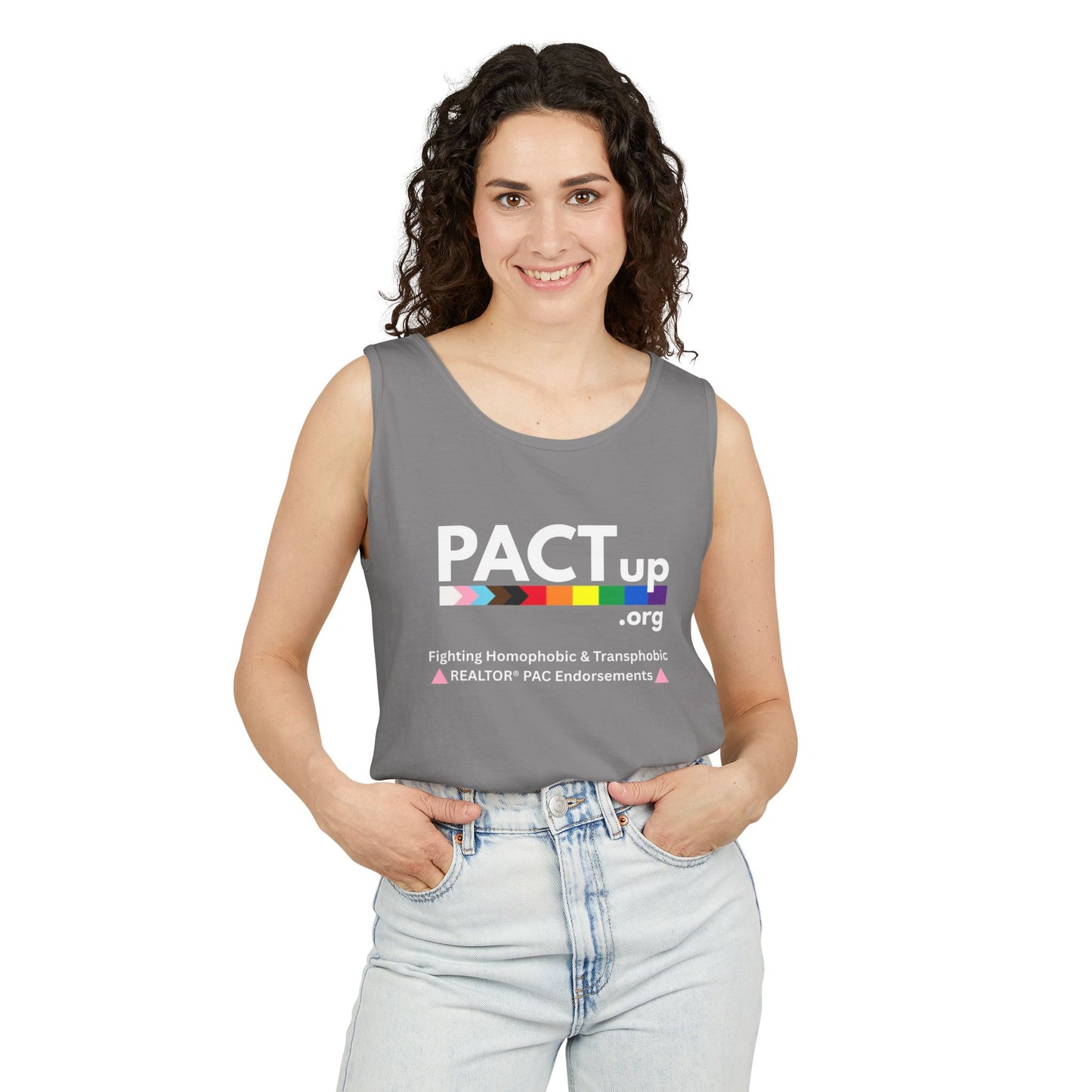 PACT Up - LGBTQ PRIDE - Unisex Garment-Dyed Tank Top