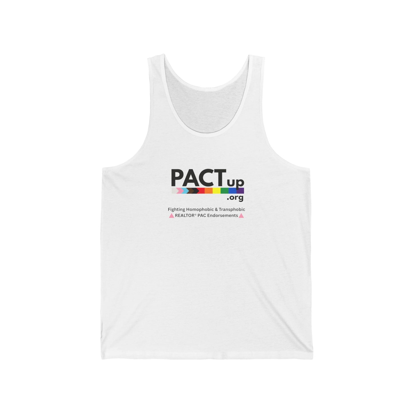 PACT UP - LGBTQ - Pride Unisex Jersey Tank Top - '' Statement Tee