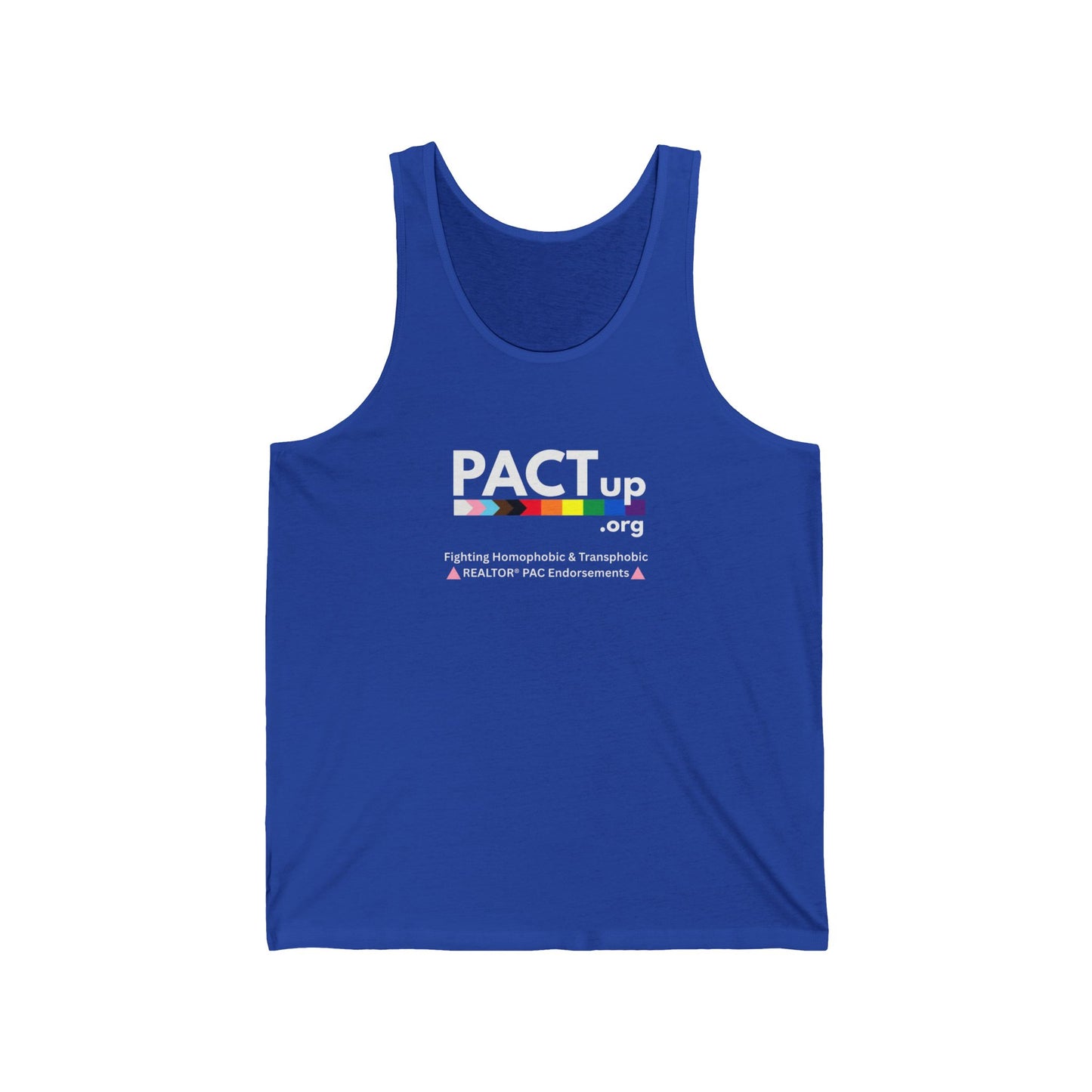 PACT UP - LGBTQ - Pride Unisex Jersey Tank Top - '' Statement Tee