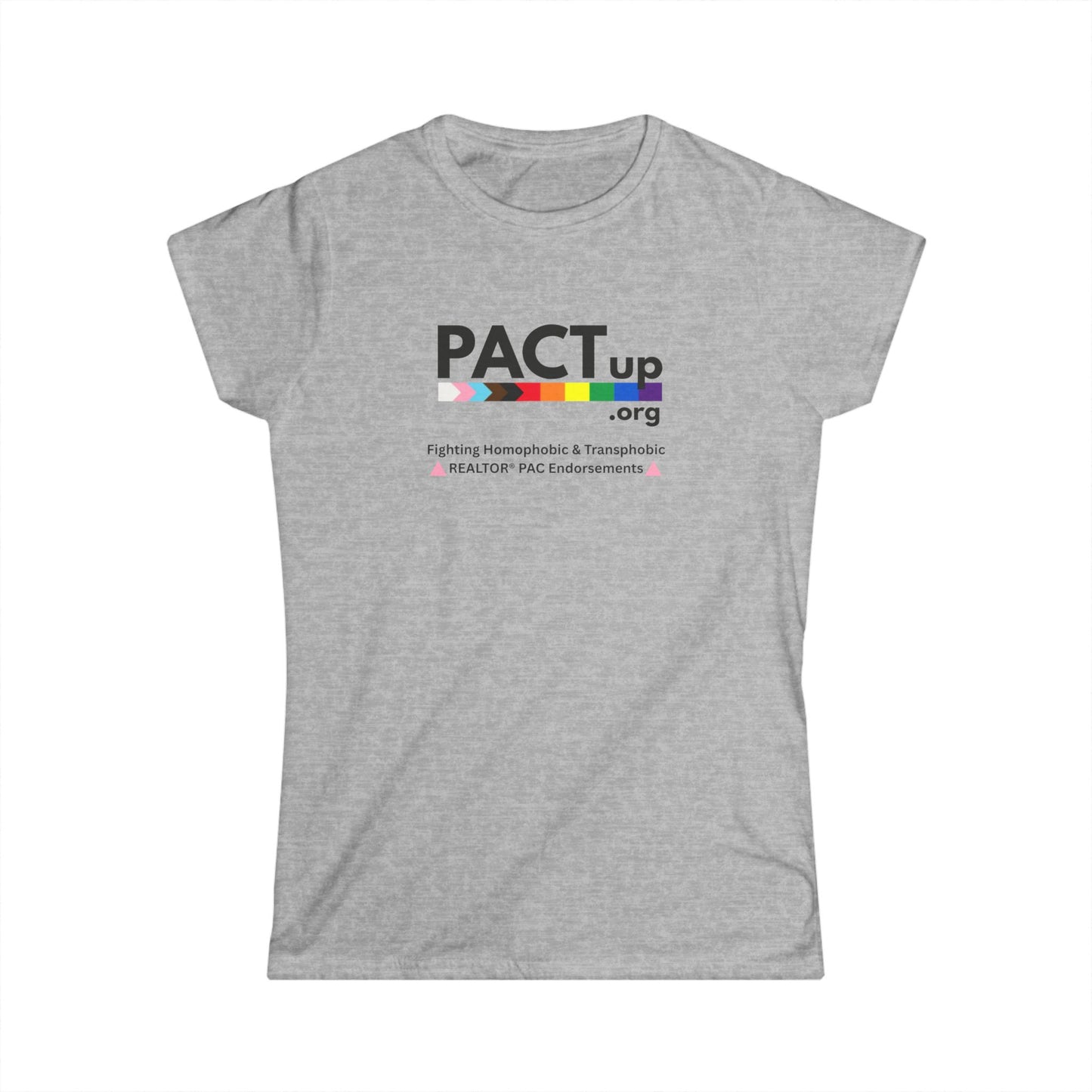 PACT Up - LGBTQ PRIDE - Women's Softstyle Tee