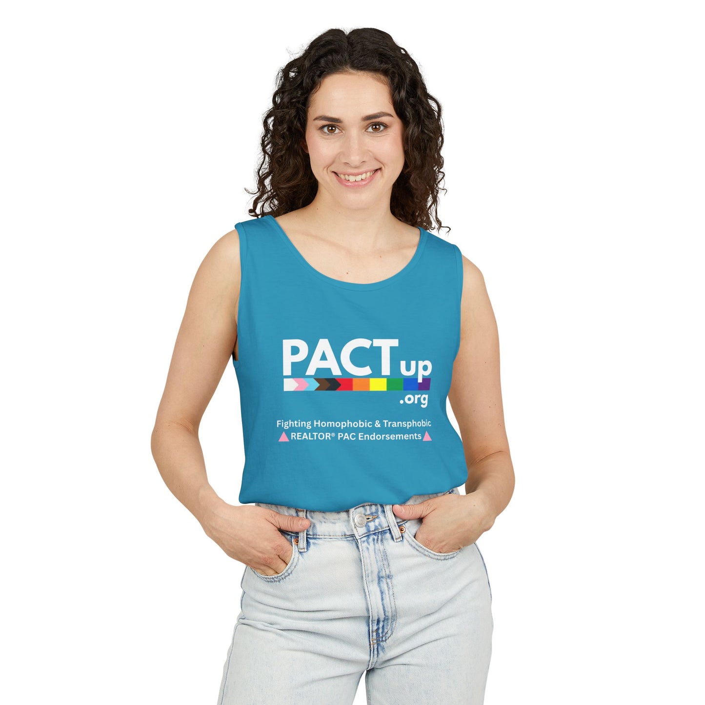 PACT Up - LGBTQ PRIDE - Unisex Garment-Dyed Tank Top