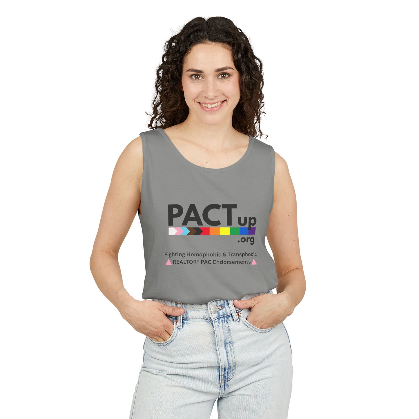 PACT Up - LGBTQ PRIDE - Unisex Garment-Dyed Tank Top