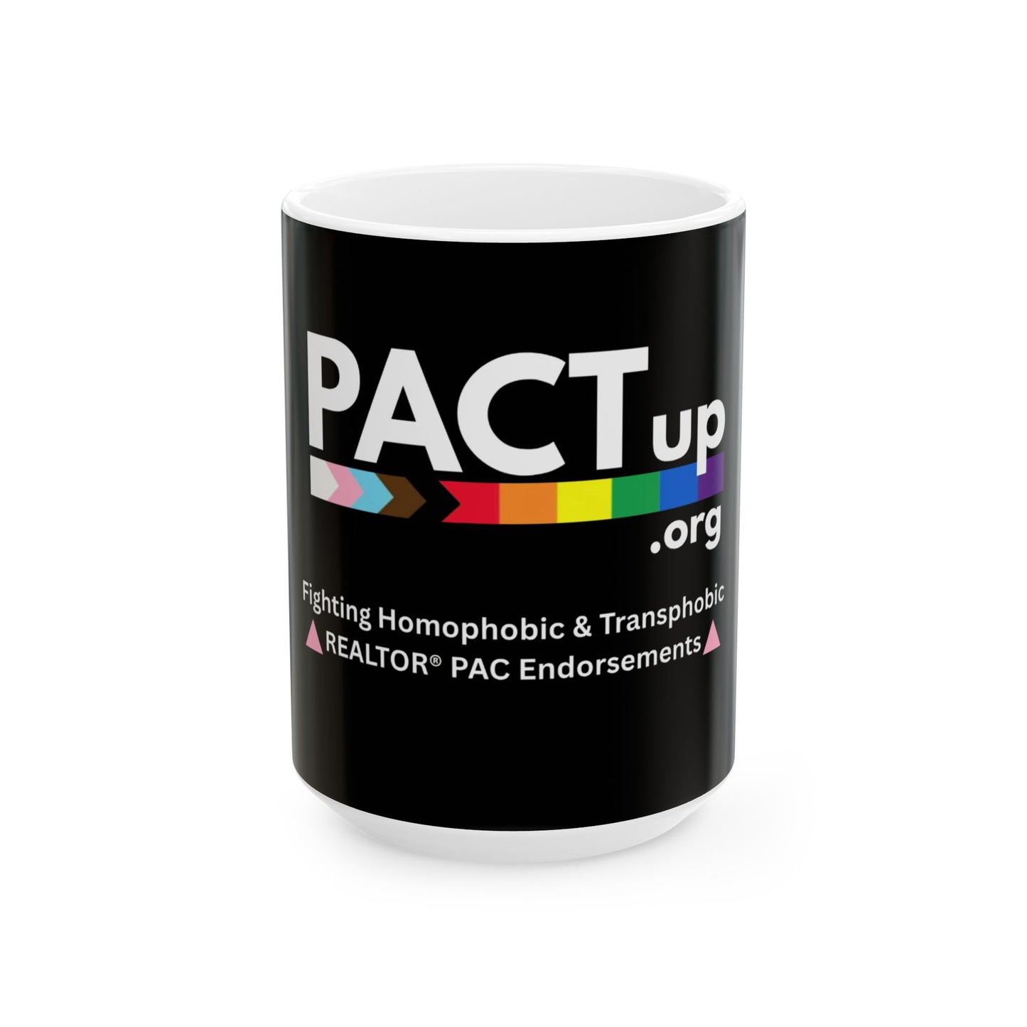 PACT UP -LGBTQ Pride Ceramic Mug, (11oz, 15oz)