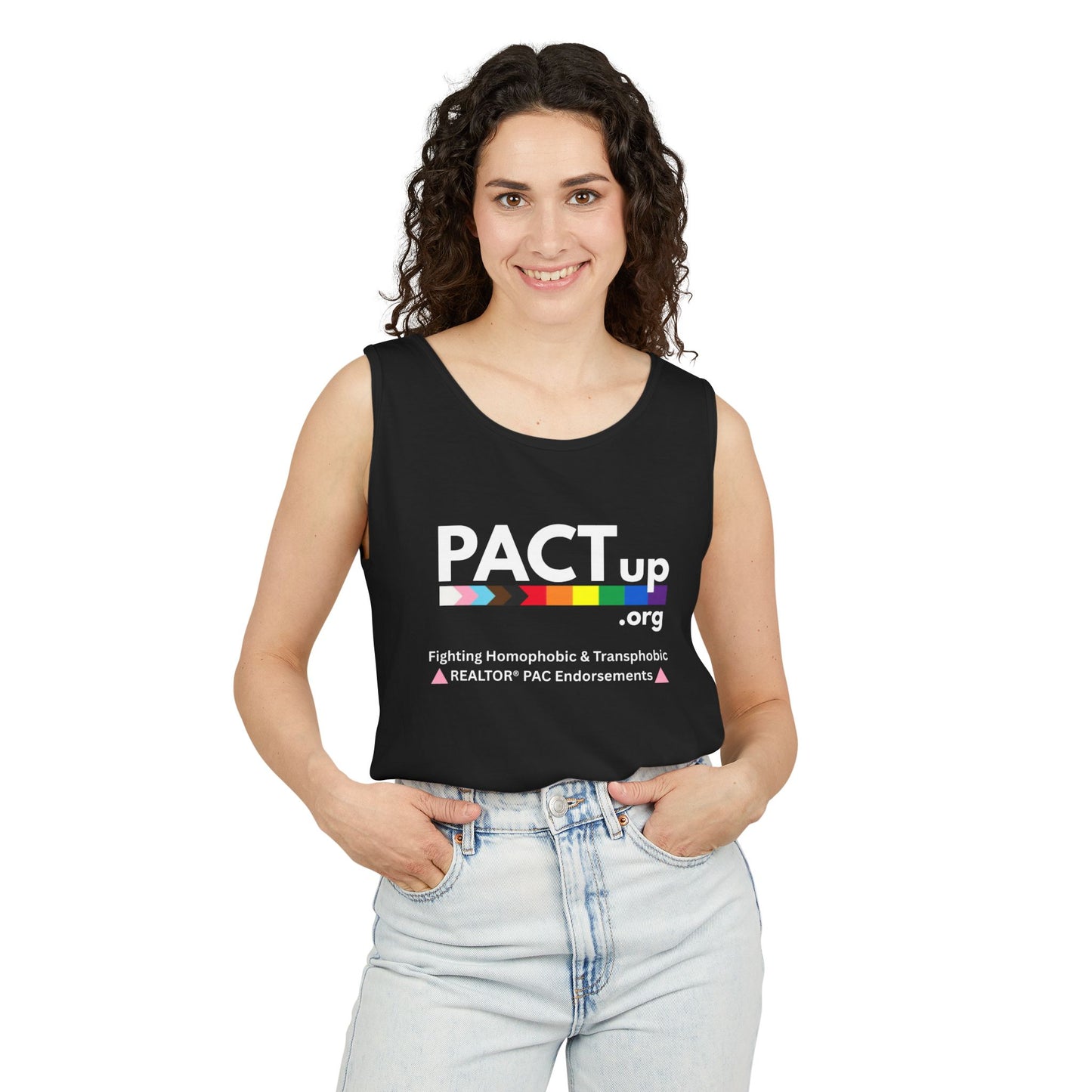 PACT Up - LGBTQ PRIDE - Unisex Garment-Dyed Tank Top