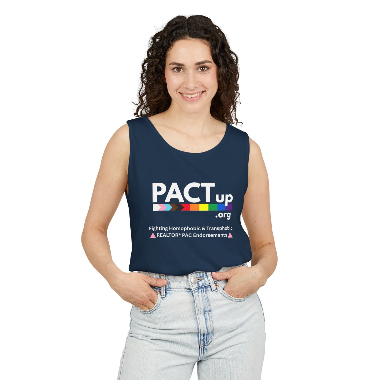 PACT Up - LGBTQ PRIDE - Unisex Garment-Dyed Tank Top