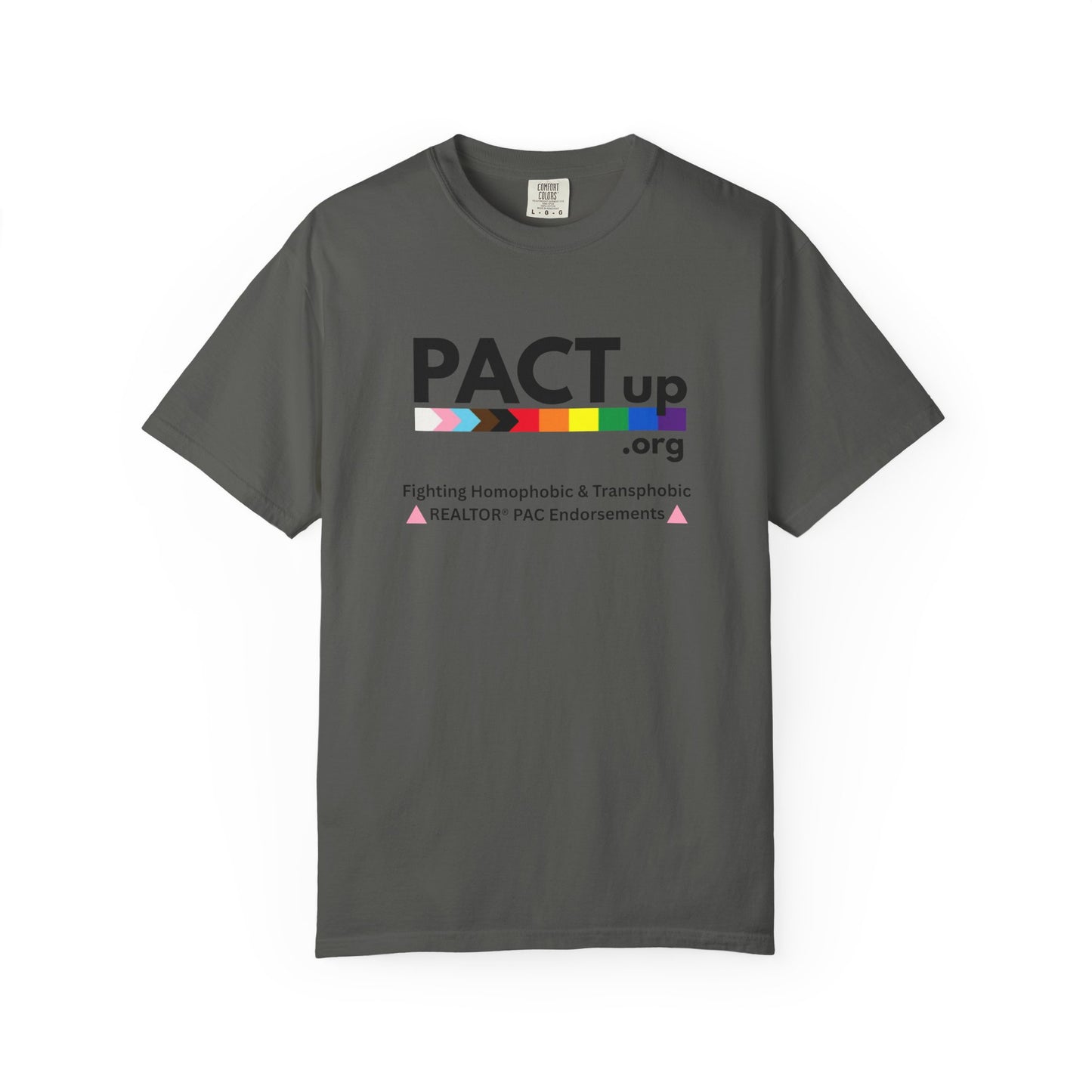 PACT UP - Pride T-Shirt - Unisex Garment-Dyed Tee for LGBTQ+ Advocacy