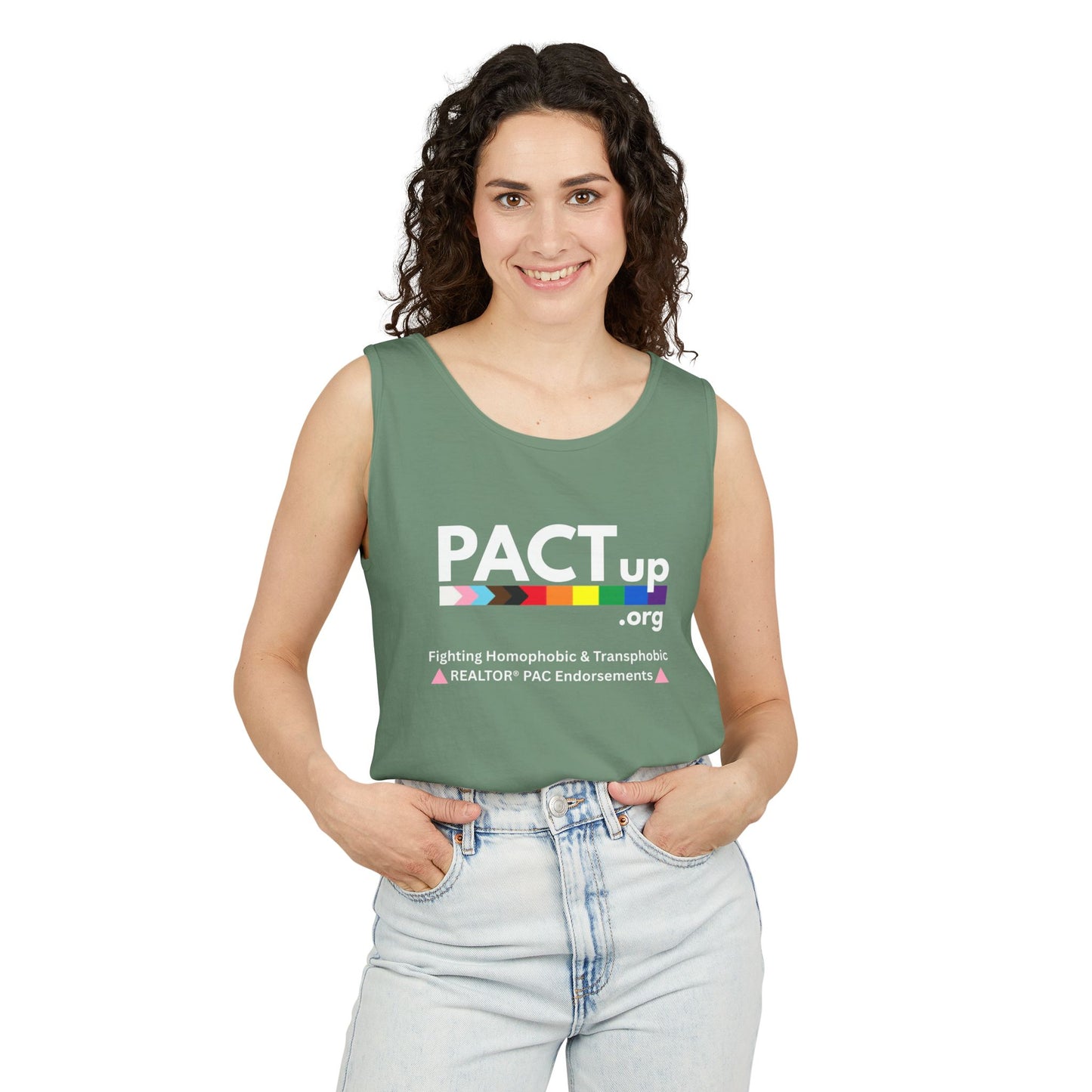 PACT Up - LGBTQ PRIDE - Unisex Garment-Dyed Tank Top