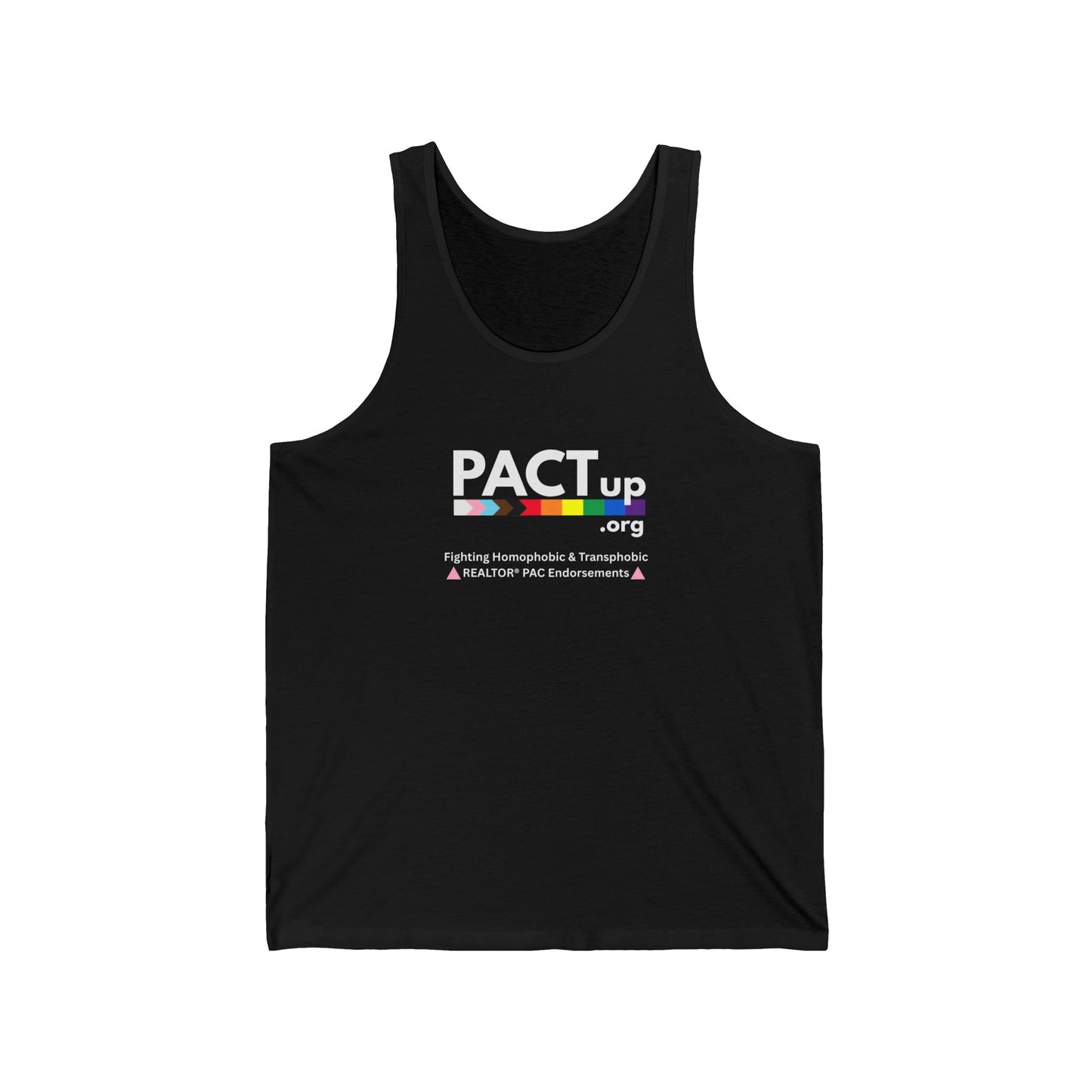PACT UP - LGBTQ - Pride Unisex Jersey Tank Top - '' Statement Tee