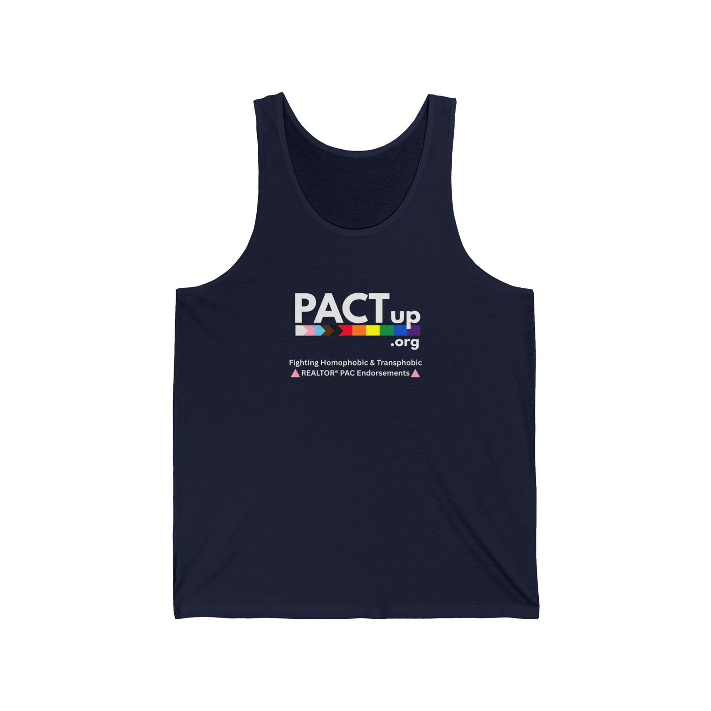 PACT UP - LGBTQ - Pride Unisex Jersey Tank Top - '' Statement Tee