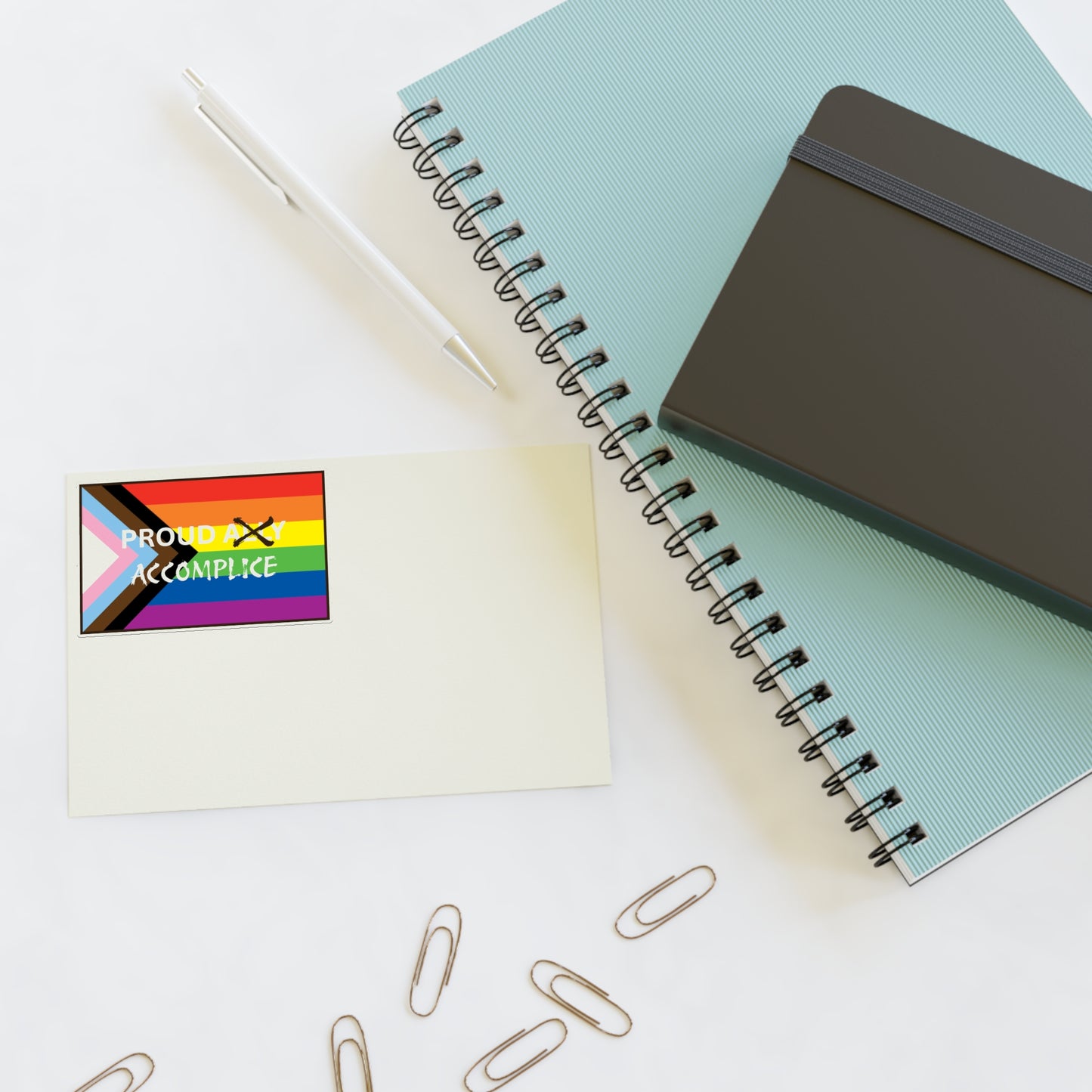 Proud Accomplice Sticker Sheet - LGBTQ+ Pride Stickers for Self-Expression