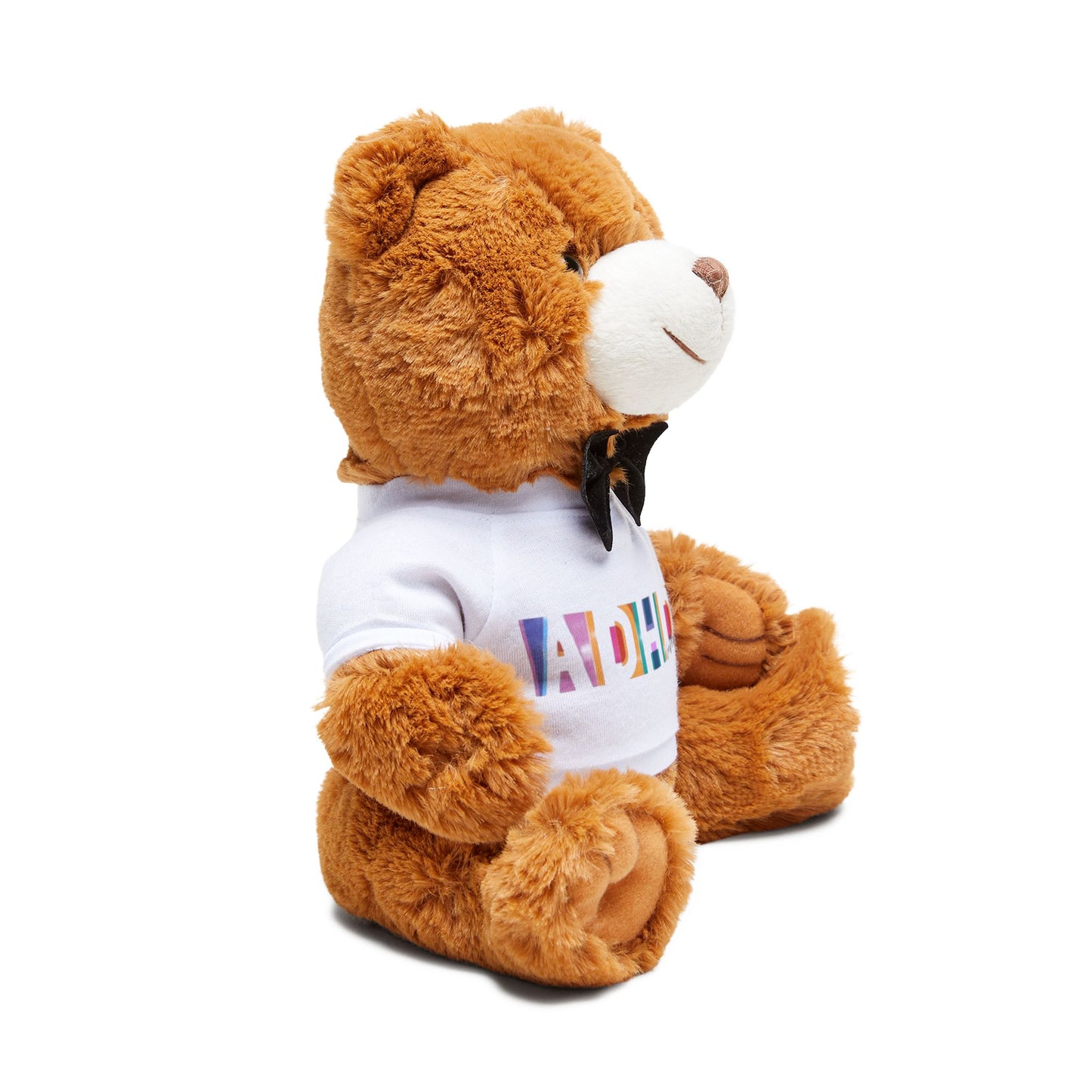 ADHD Gifted - Teddy Bear Gift, Soft Plush Toy for Kids, Customizable Teddy Bear with T-Shirt, Birthday Gift, Holiday Gift, Cuddly Companion