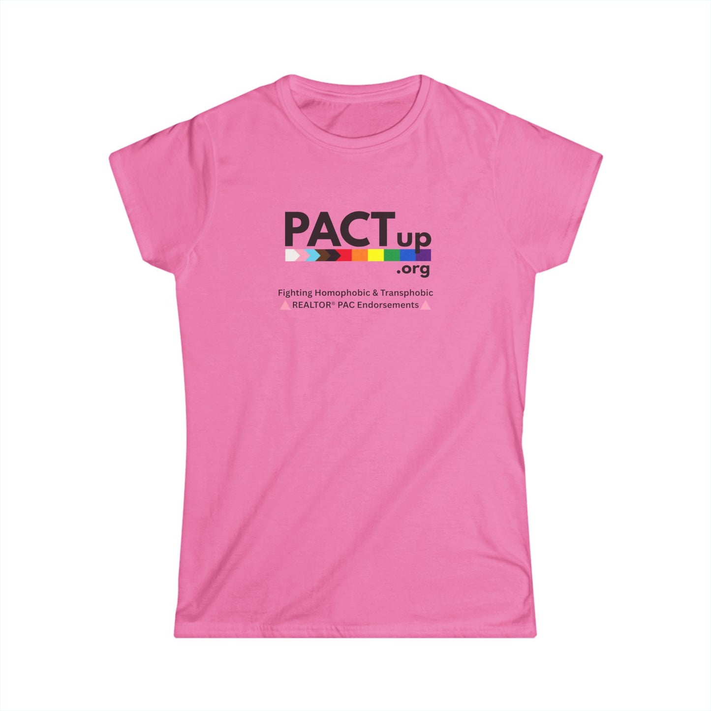 PACT Up - LGBTQ PRIDE - Women's Softstyle Tee