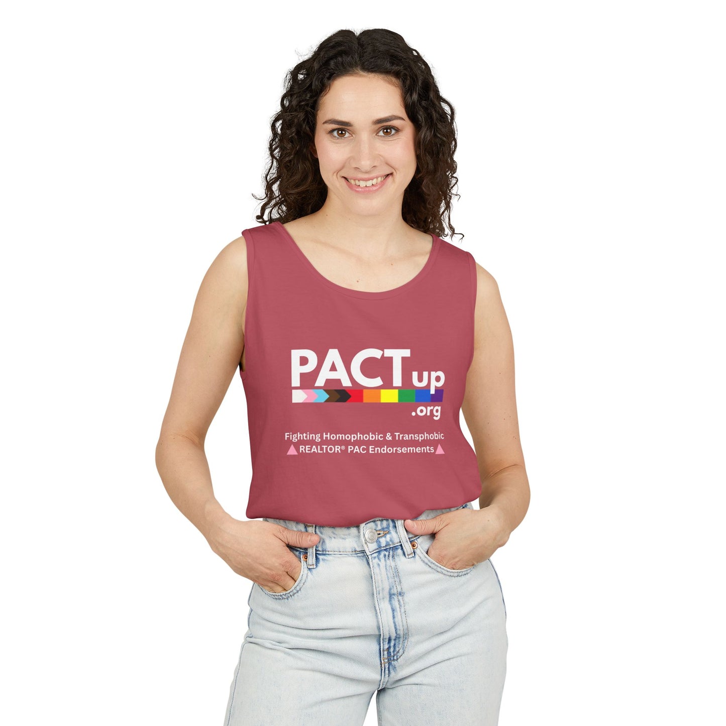 PACT Up - LGBTQ PRIDE - Unisex Garment-Dyed Tank Top