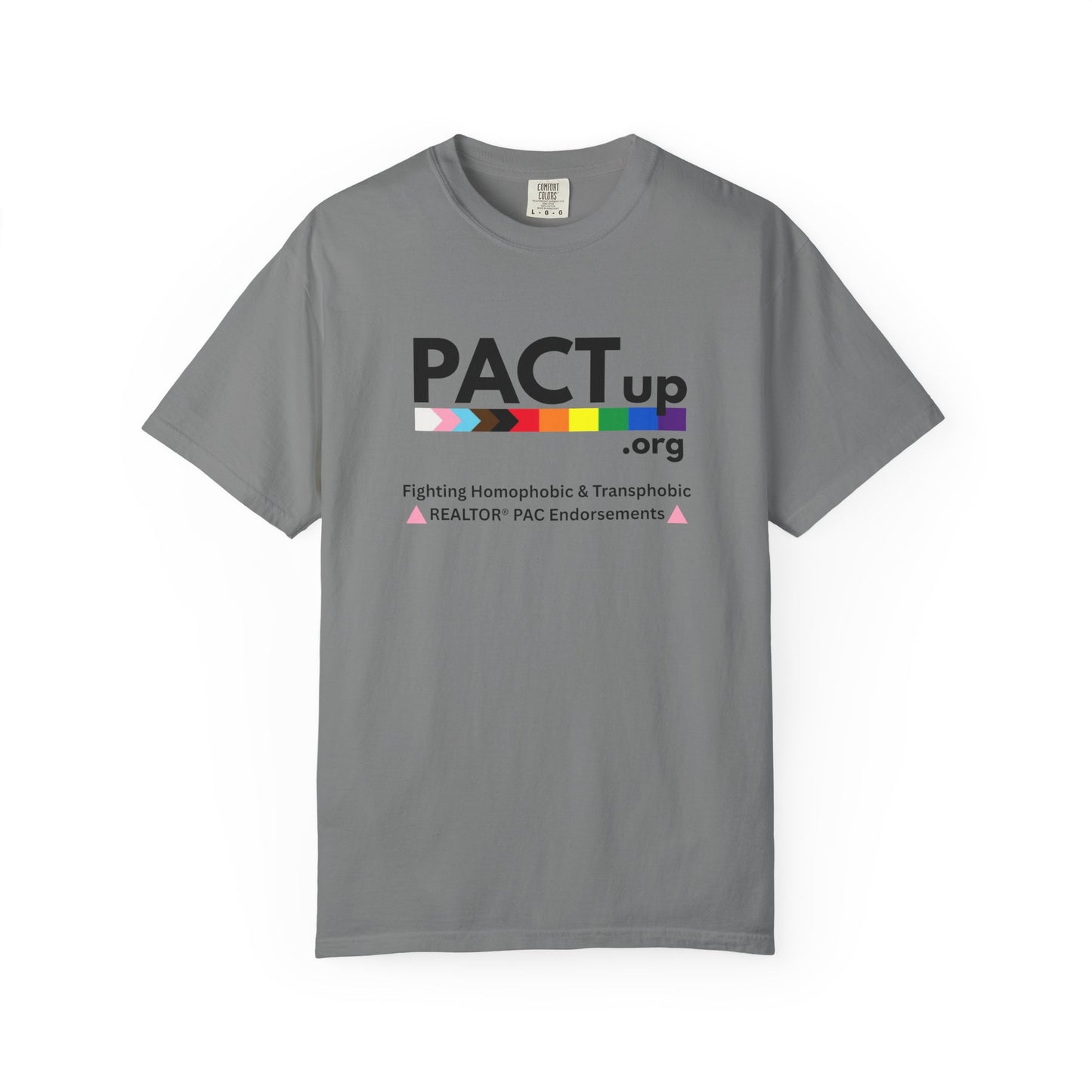 PACT UP - Pride T-Shirt - Unisex Garment-Dyed Tee for LGBTQ+ Advocacy