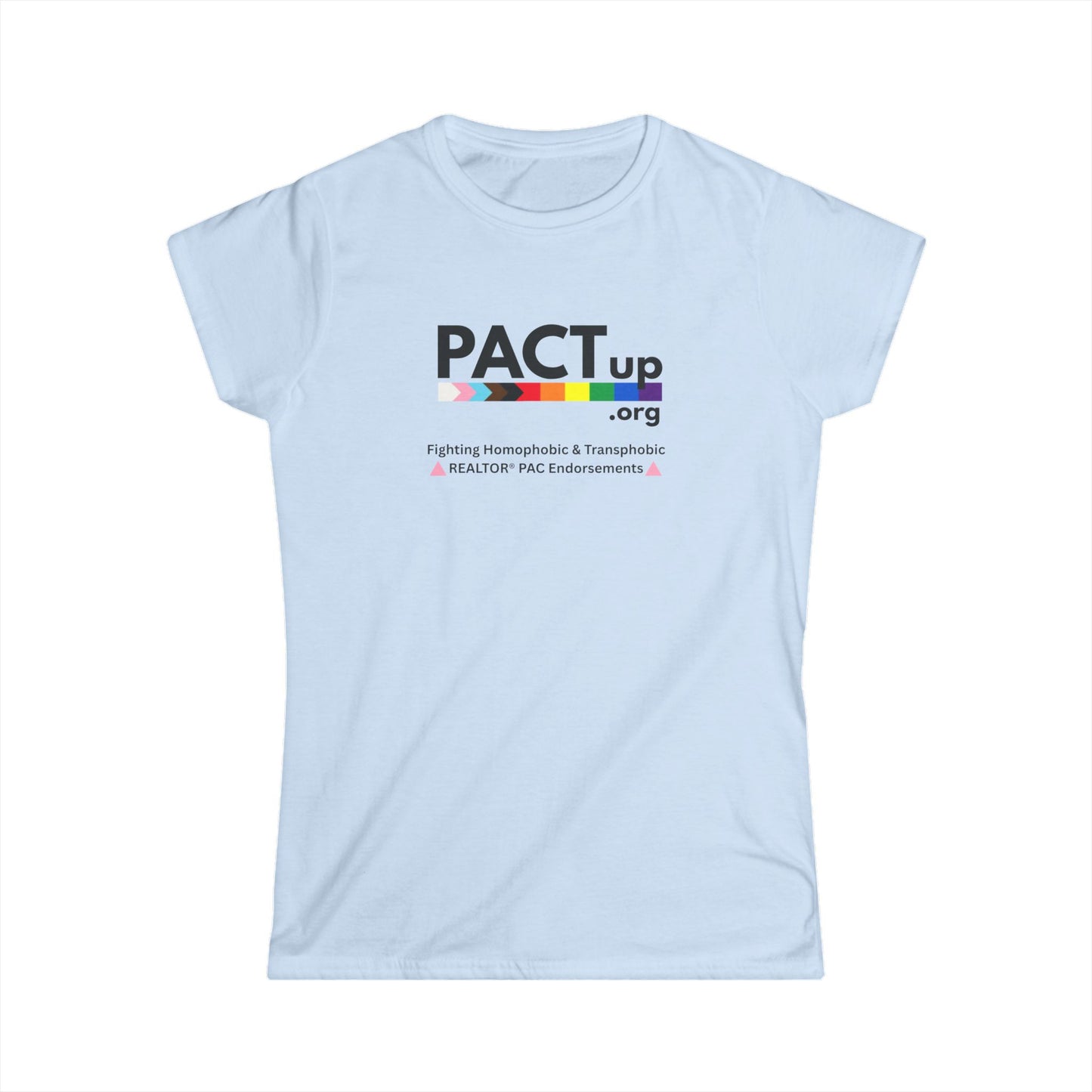 PACT Up - LGBTQ PRIDE - Women's Softstyle Tee