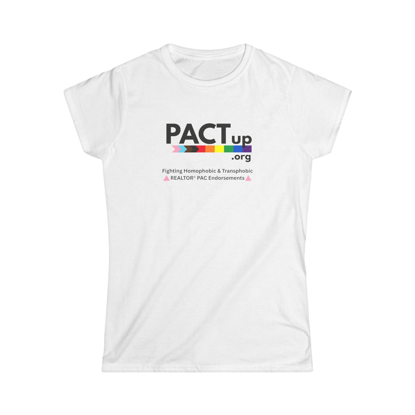 PACT Up - LGBTQ PRIDE - Women's Softstyle Tee