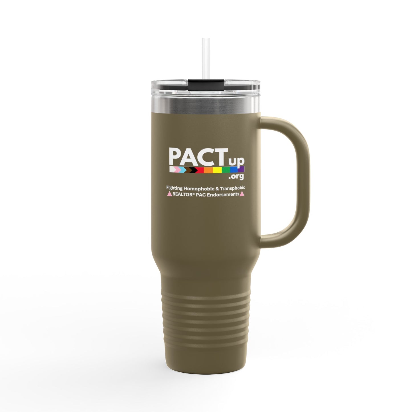 PACT Up -  LGBTQ PRIDE - 40oz Insulated Travel Mug - Perfect for Pride and Everyday Use