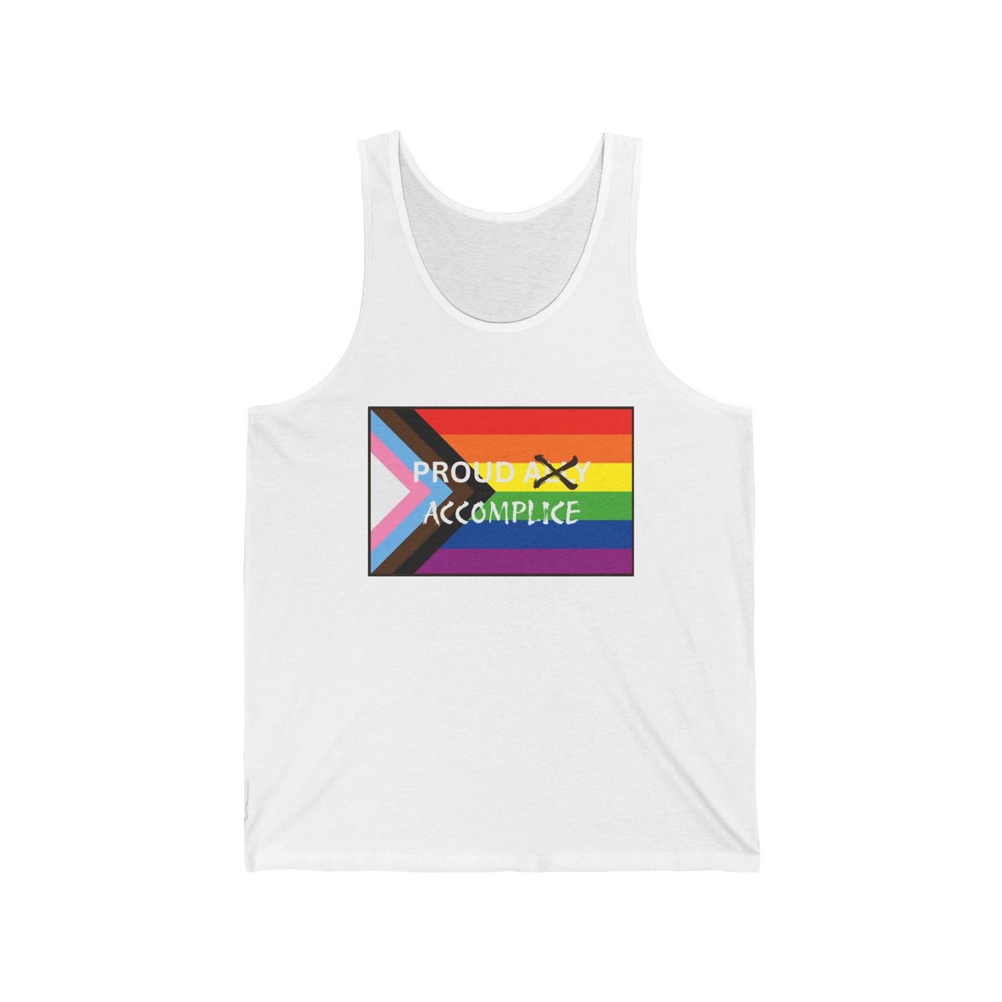 LGBTQ PRIDE PROUD Accomplice Unisex Jersey Tank