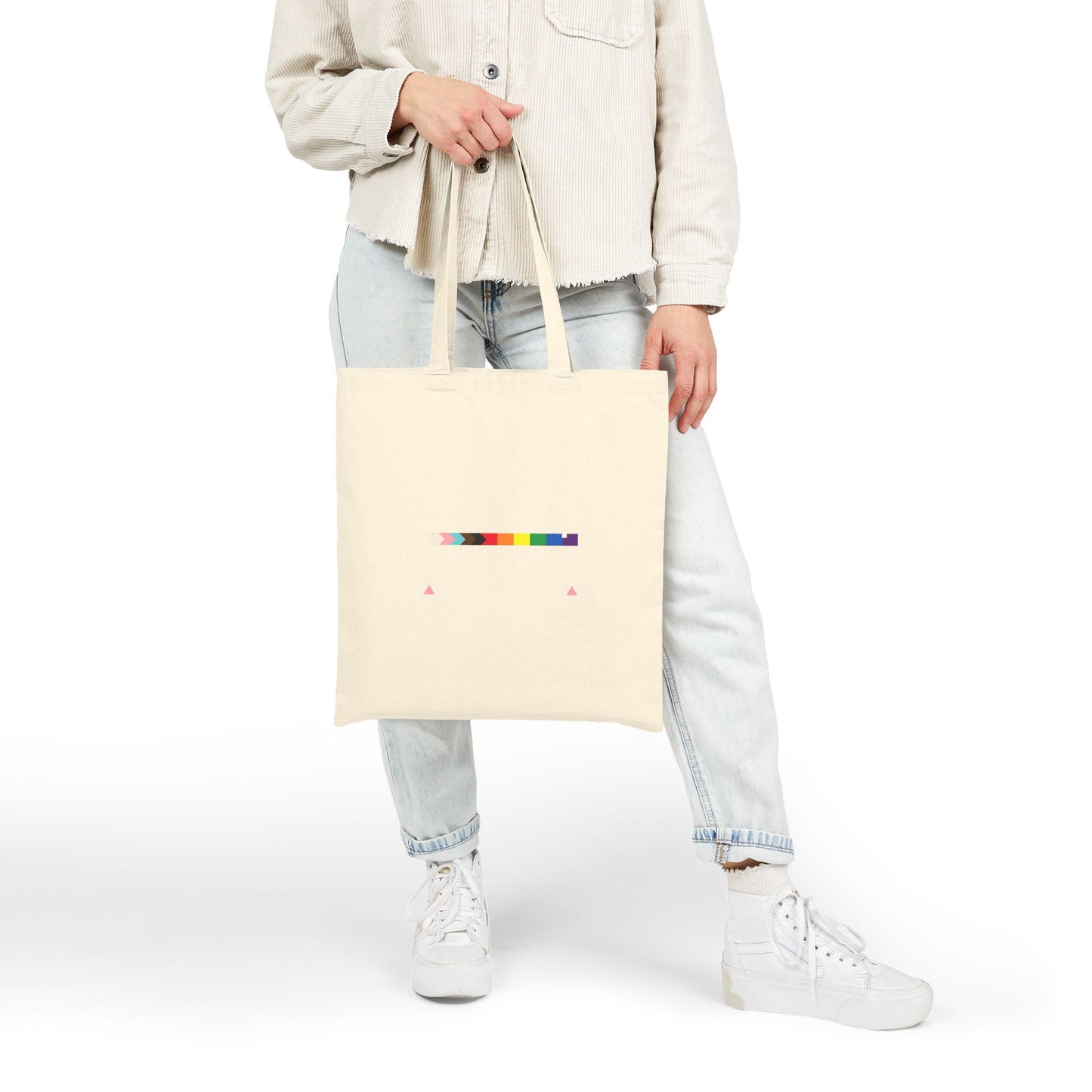 PACT Up - Cotton Canvas Tote Bag - Eco-Friendly Rainbow Pride Design