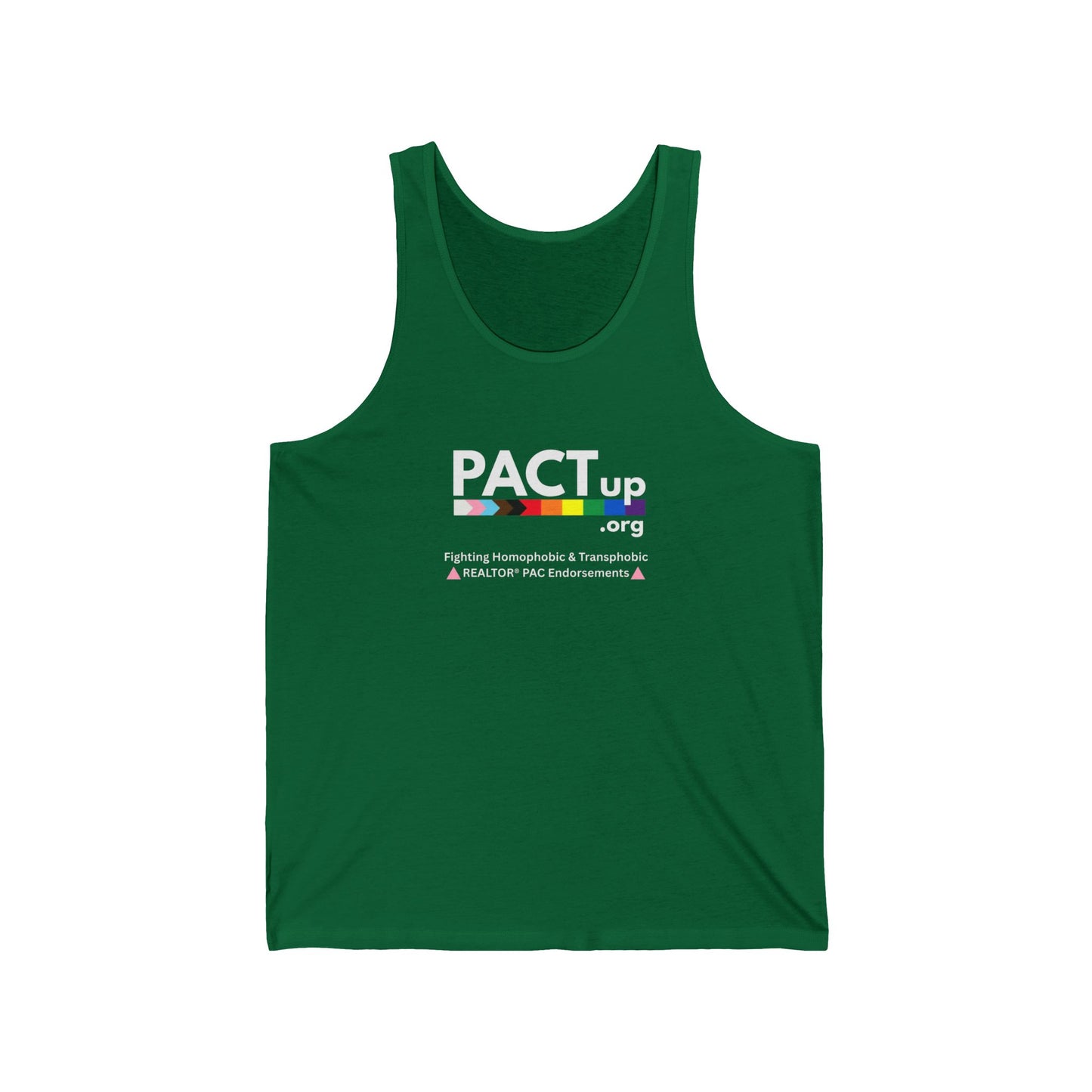 PACT UP - LGBTQ - Pride Unisex Jersey Tank Top - '' Statement Tee