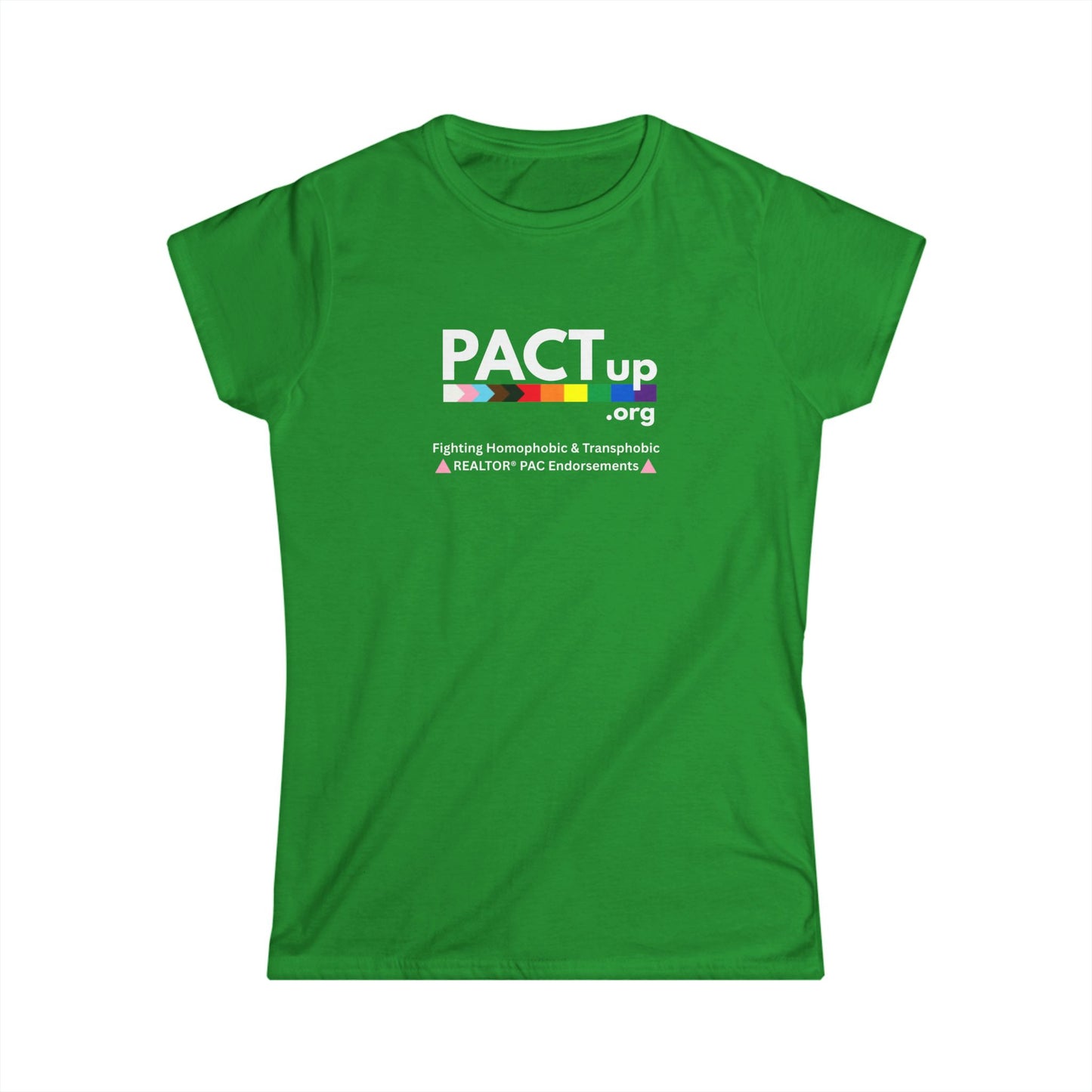 PACT Up - LGBTQ PRIDE - Women's Softstyle Tee