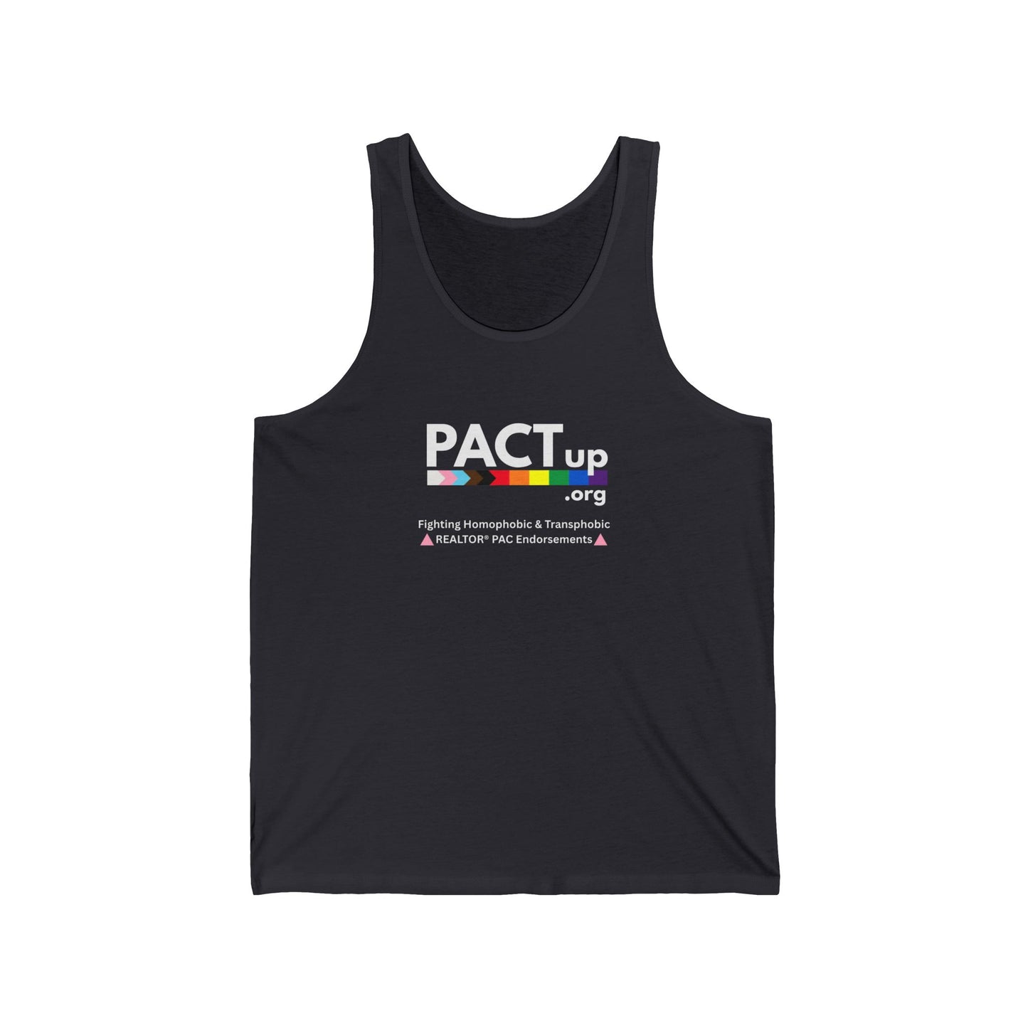 PACT UP - LGBTQ - Pride Unisex Jersey Tank Top - '' Statement Tee