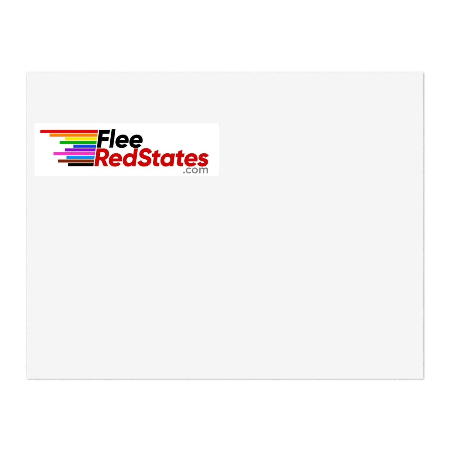 Flee Red States - Proud Sticker Sheet - LGBTQ+ Pride Stickers for Self-Expression