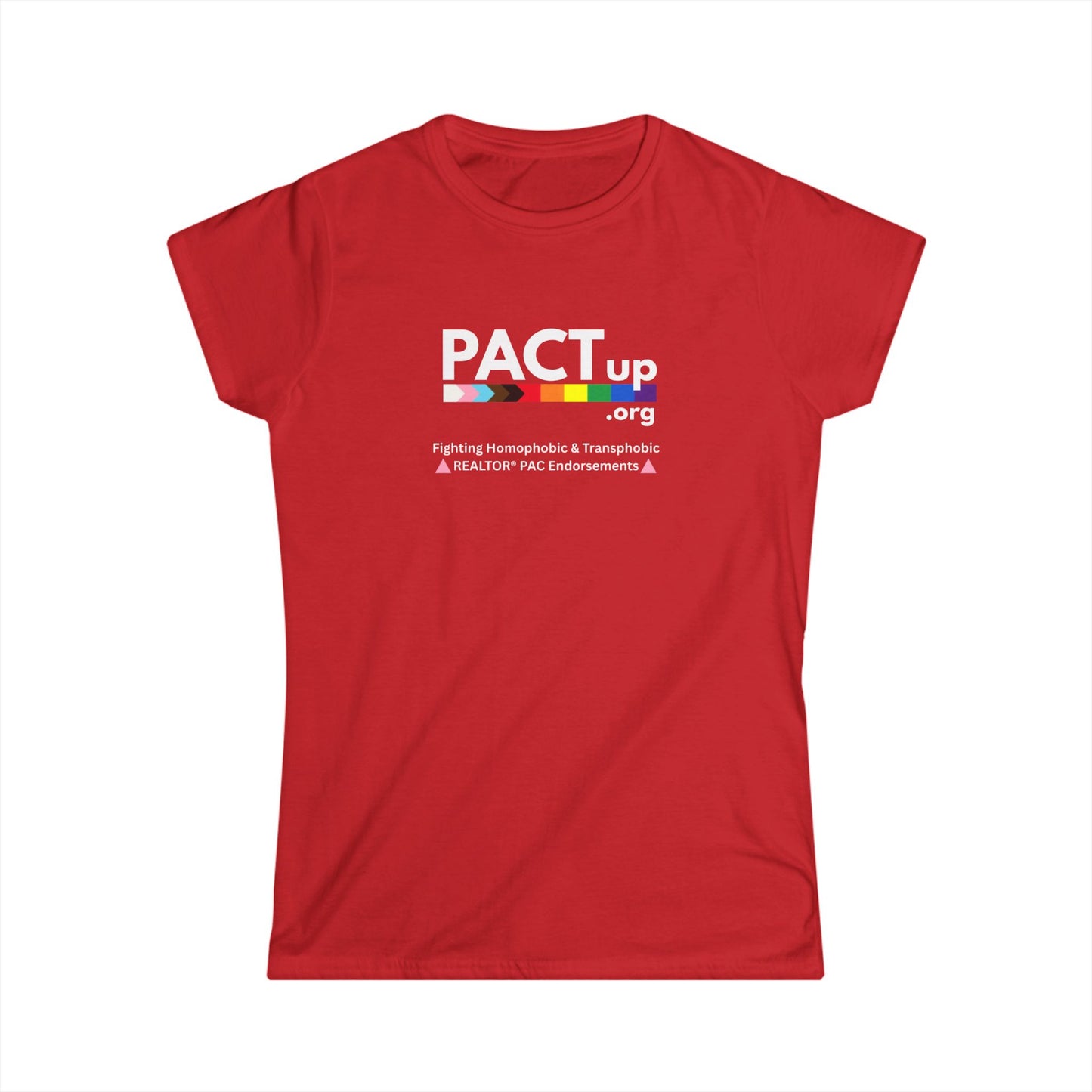 PACT Up - LGBTQ PRIDE - Women's Softstyle Tee