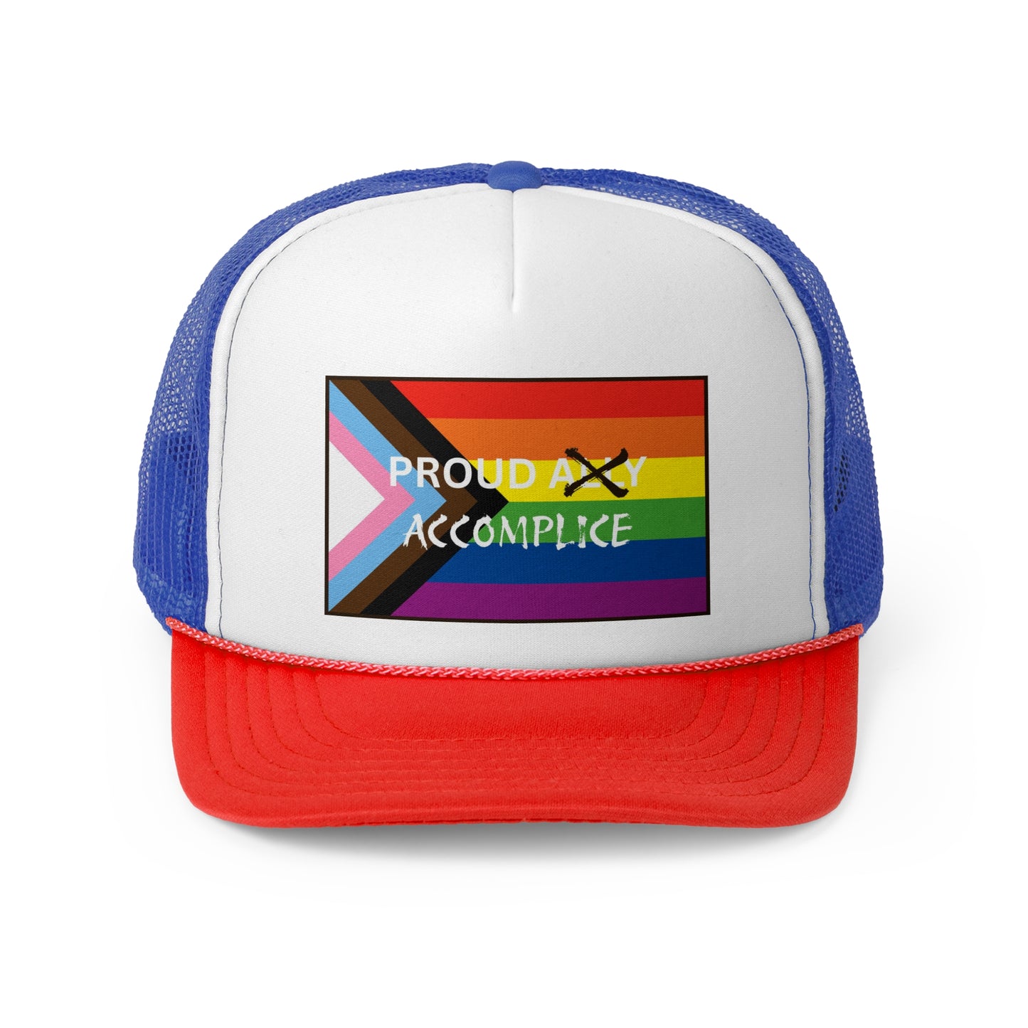 LGBTQ PRIDE - PROUD Accomplice - Trucker Caps