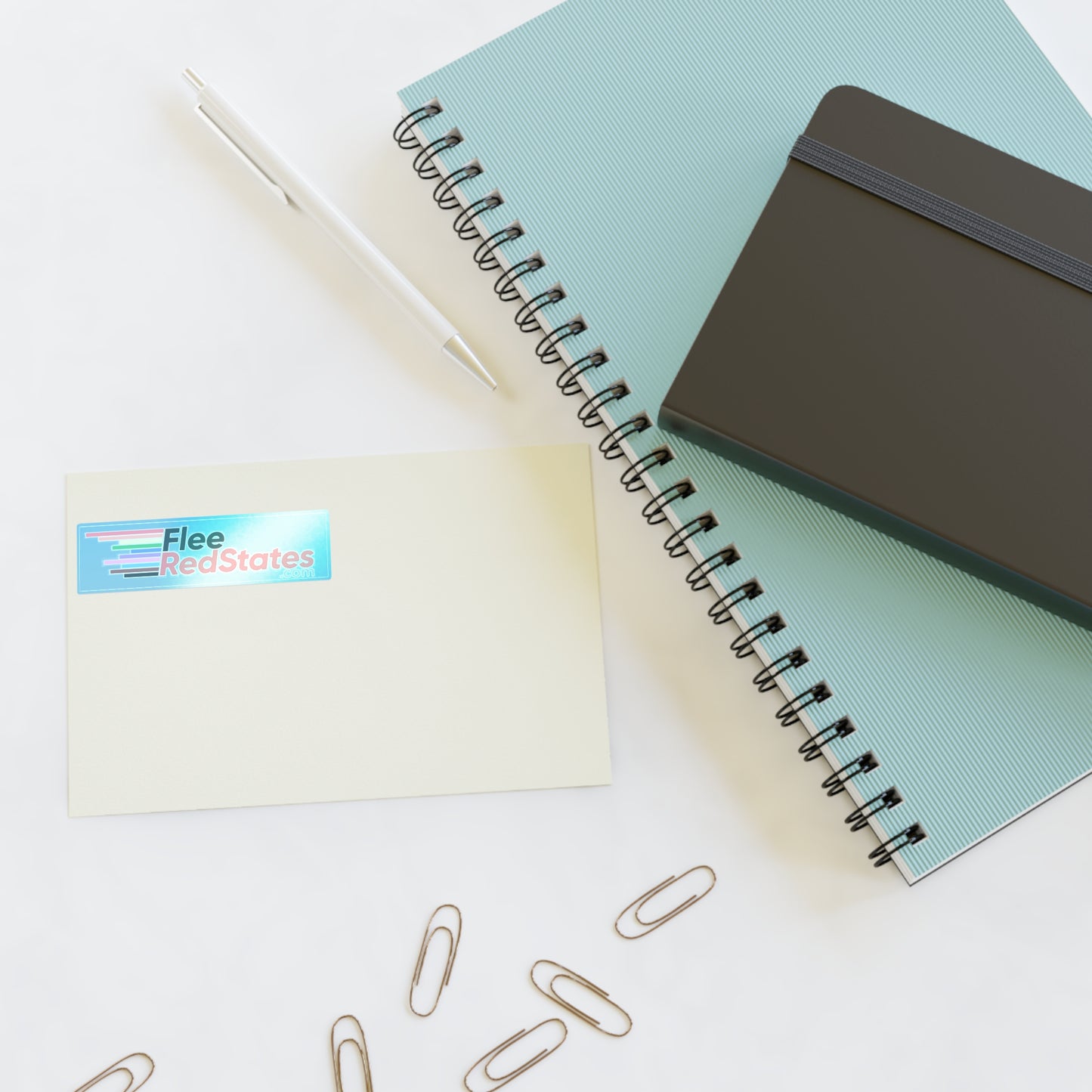 Flee Red States - Proud Sticker Sheet - LGBTQ+ Pride Stickers for Self-Expression