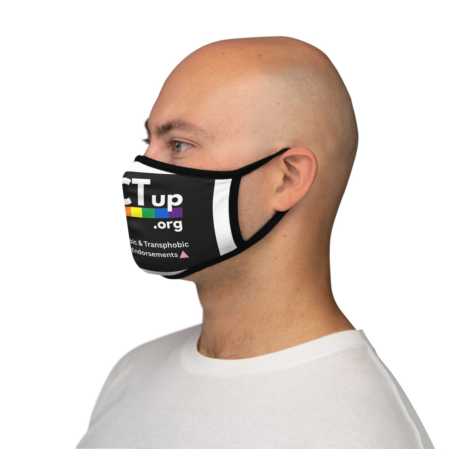 PACT UP -  LGBTQ+  Statement Face Mask - "Be An Ally Accomplice"