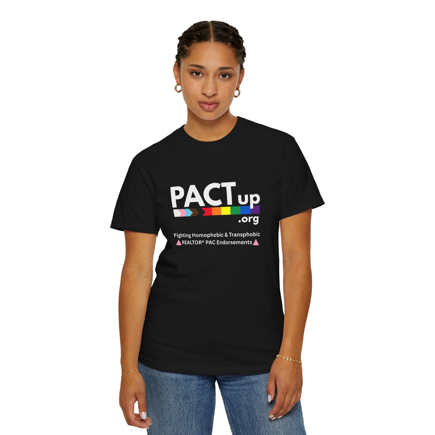 PACTup Unisex Garment-Dyed T-shirt - Support LGBTQ+ Rights, Comfortable Casual Wear, Pride Month Apparel, Gift for Activists, Everyday [...]