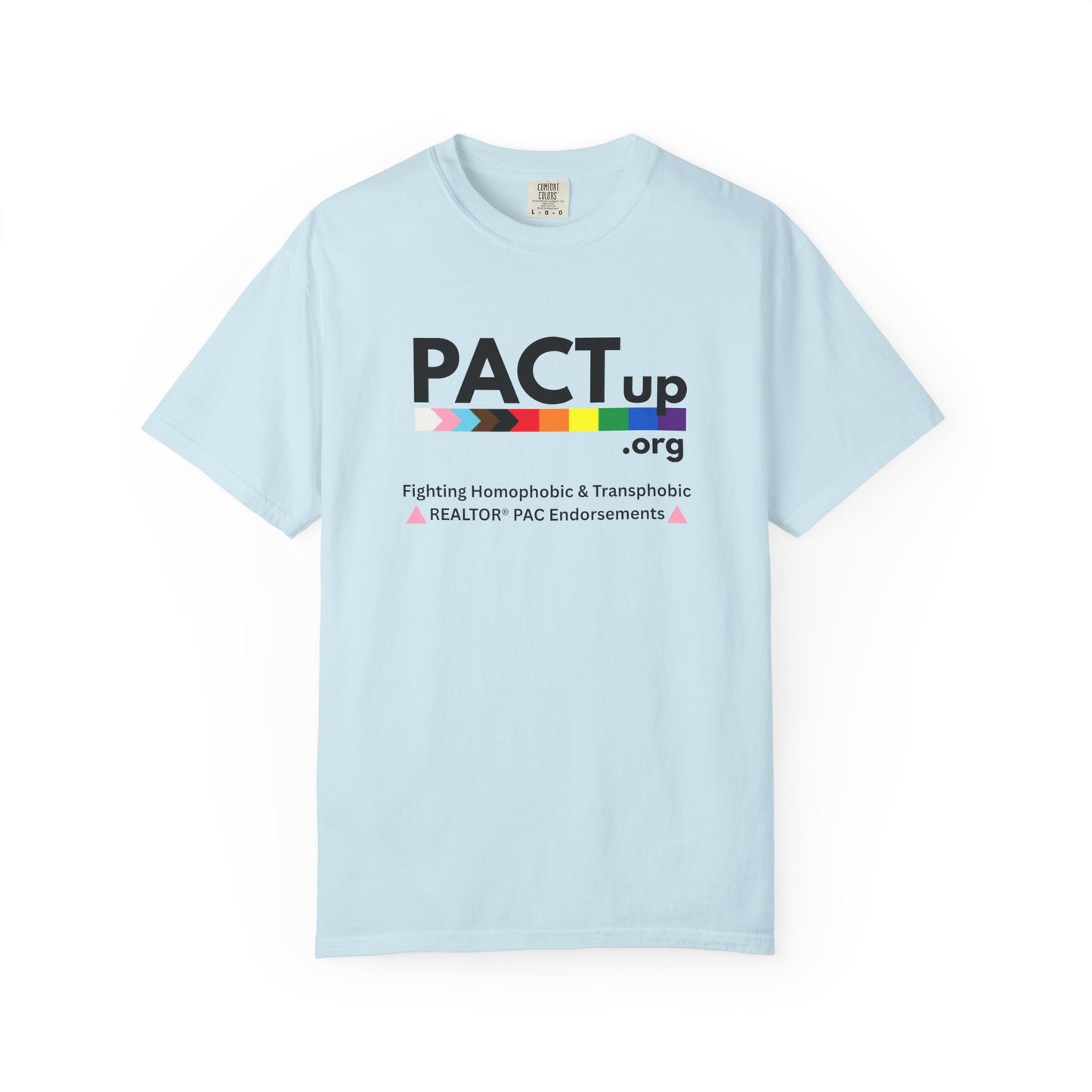 PACT UP - Pride T-Shirt - Unisex Garment-Dyed Tee for LGBTQ+ Advocacy