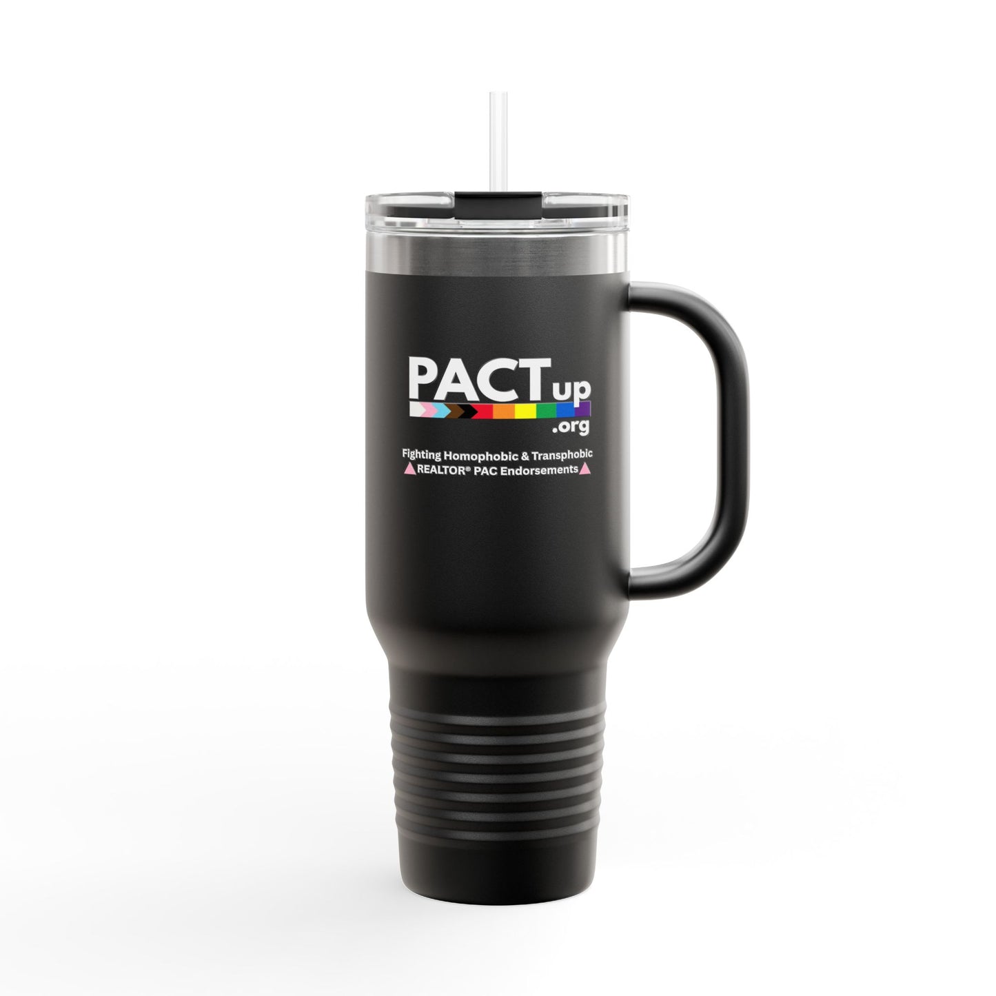PACT Up -  LGBTQ PRIDE - 40oz Insulated Travel Mug - Perfect for Pride and Everyday Use