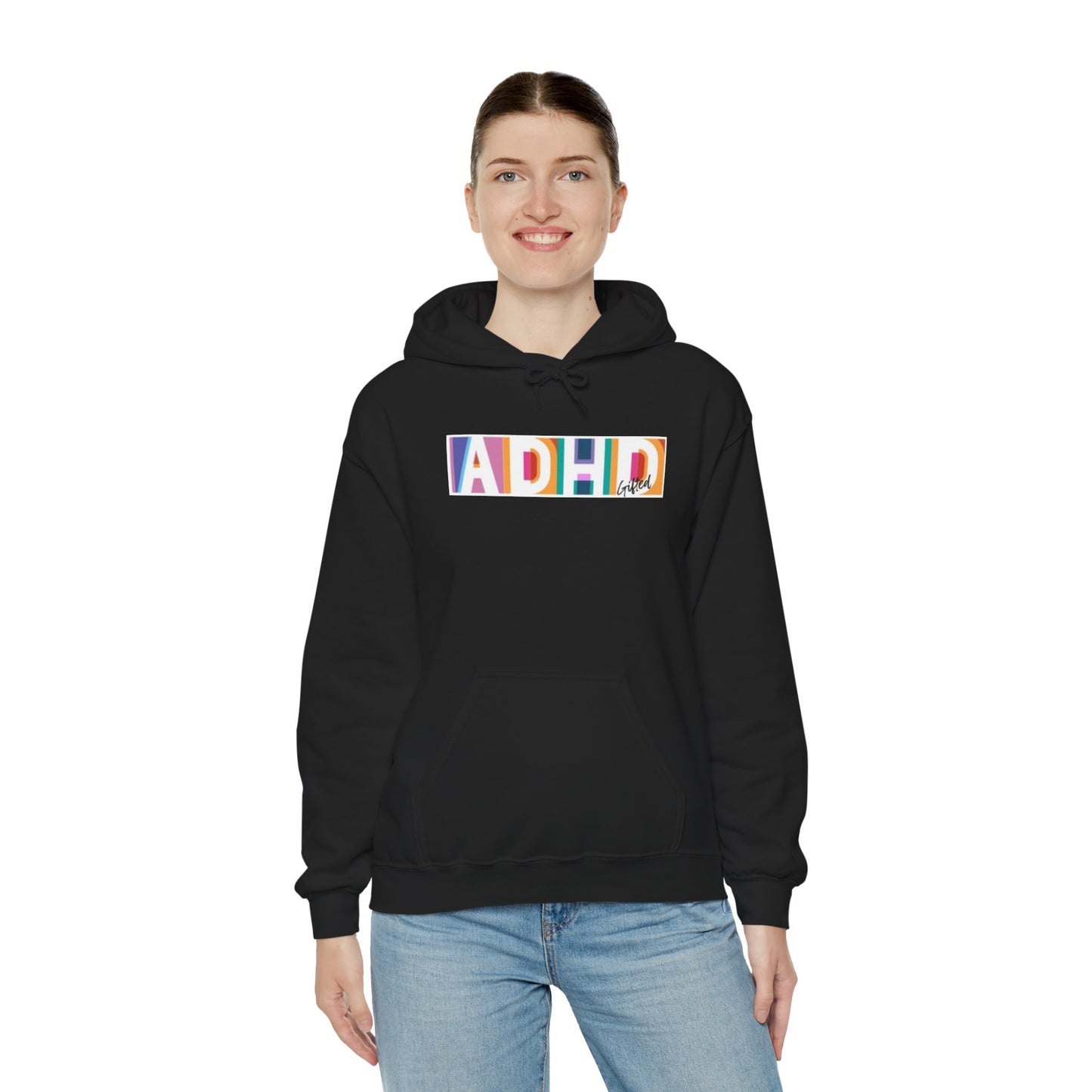 ADHD Gifted - Unisex Heavy Blend™ Hoodie, LGBTQ+ Support Sweatshirt, Comfortable Casual Wear, Perfect for Awareness Events, Gift for Allies [...]