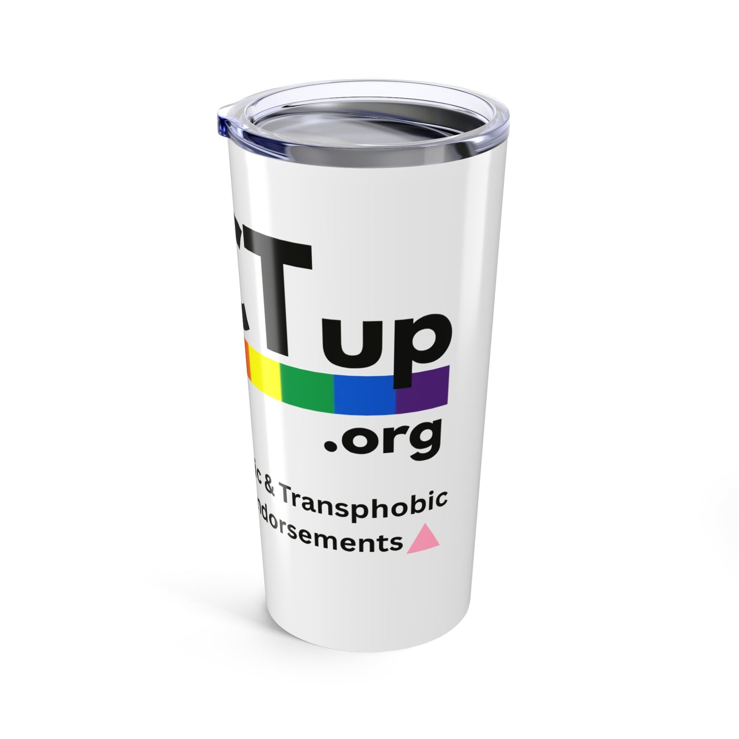 PACT UP - LGBTQ - Pride 20oz Tumbler - Celebrate Love & Inclusivity